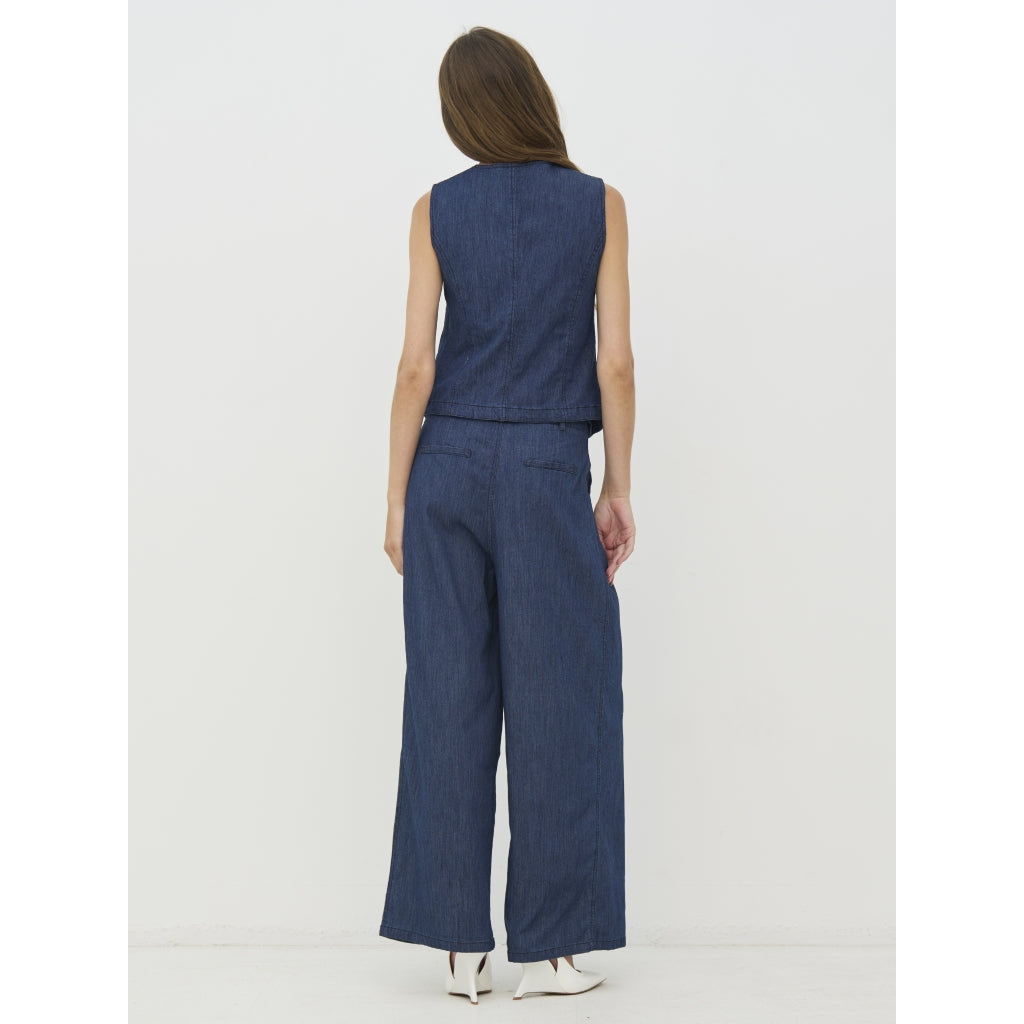Carlene Vest in Denim Blue