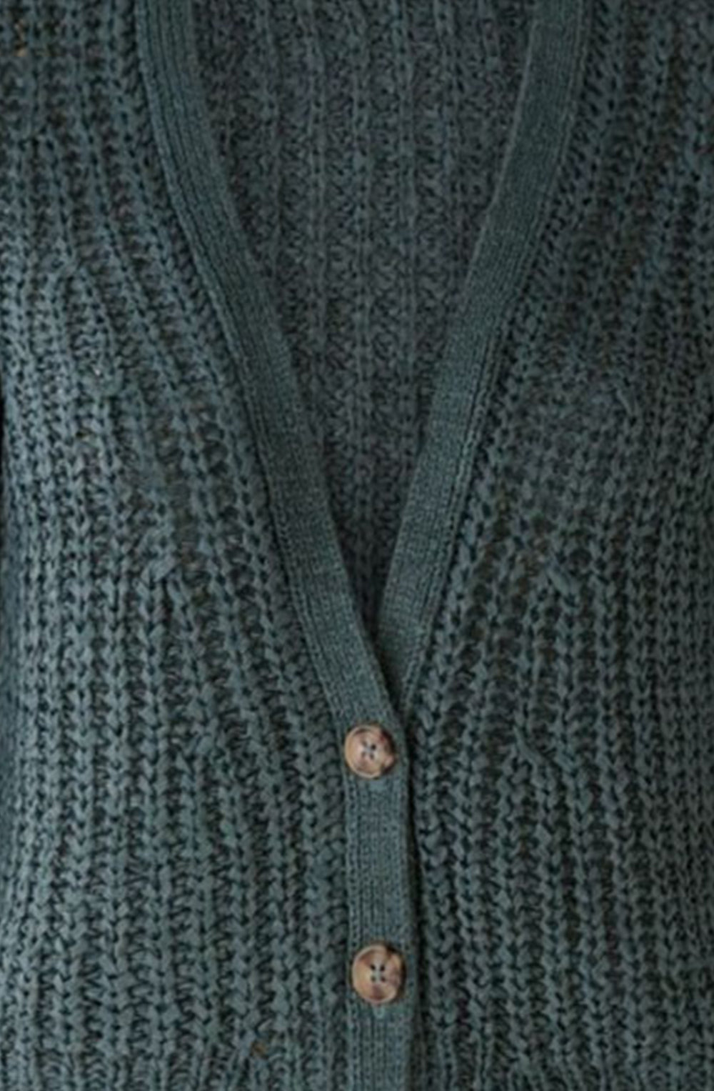 Cardigan Shortened Length in Teal