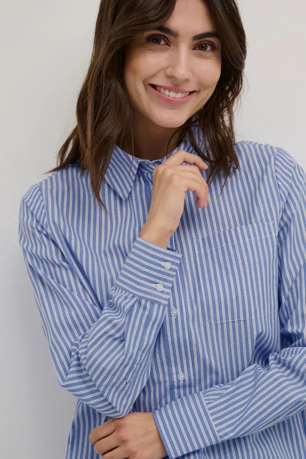 Holly Shirt in Blue Stripe