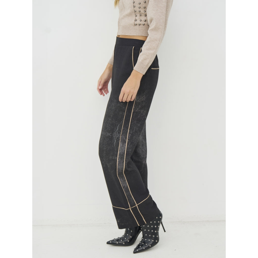 Creola Trousers in Black Mix