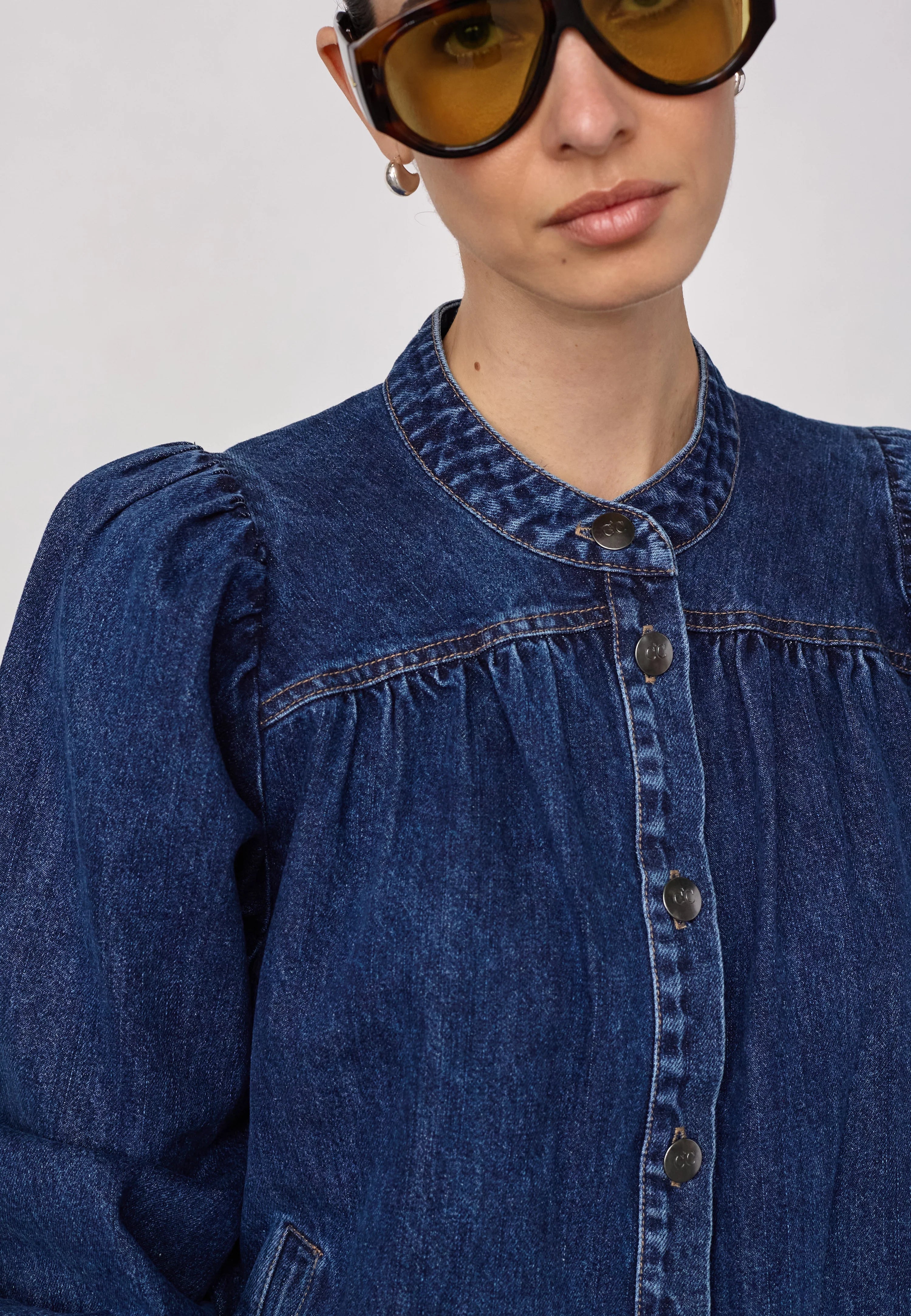 DeniceCC Denim Shirt in Used Denim