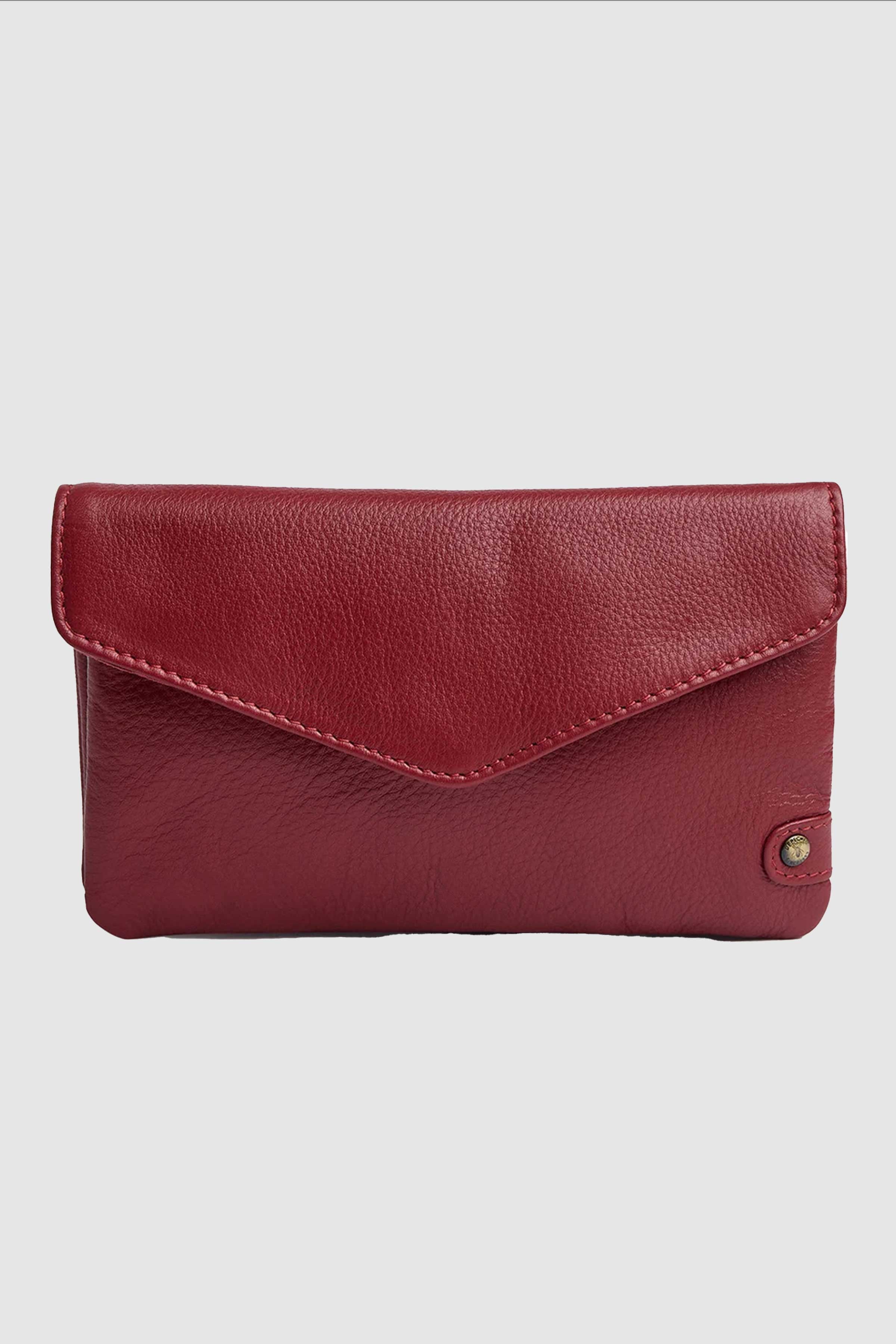 Classic Leather Purse in Red