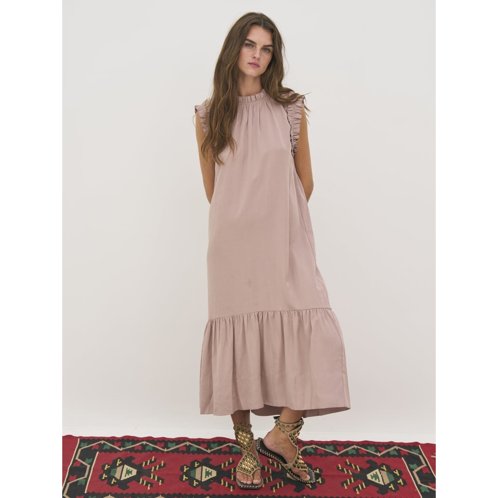 Devin Dress Frills in Rose