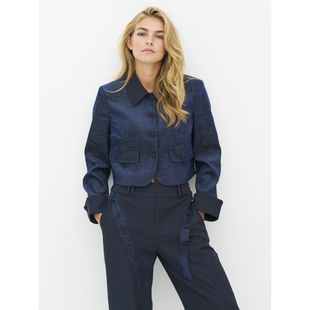 Ebba Jacket in Midnight Blue mix