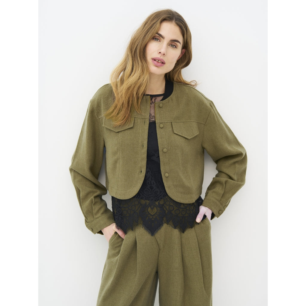 Edith Jacket in Moss