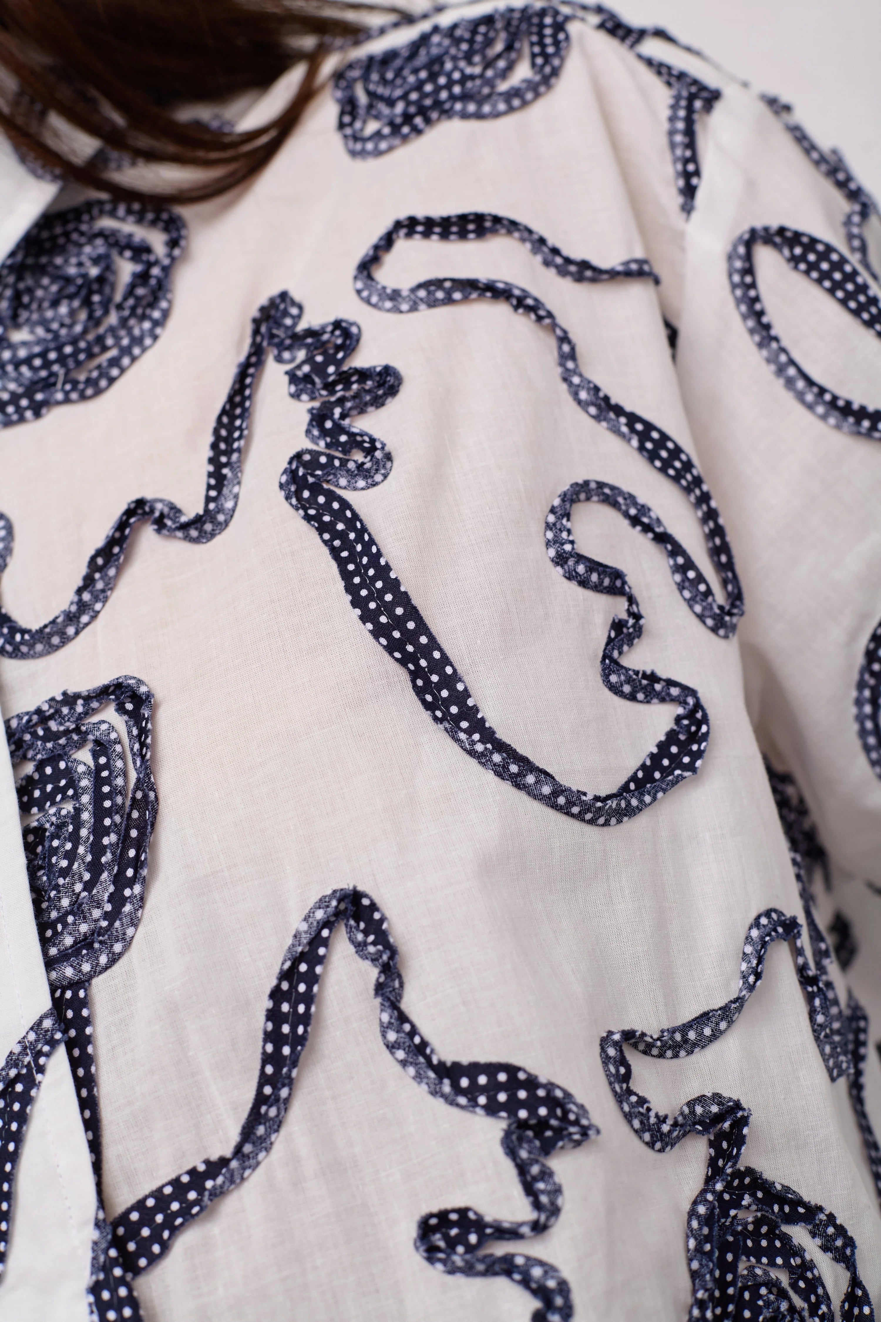 Elriccc Flower Ls Shirt in Navy