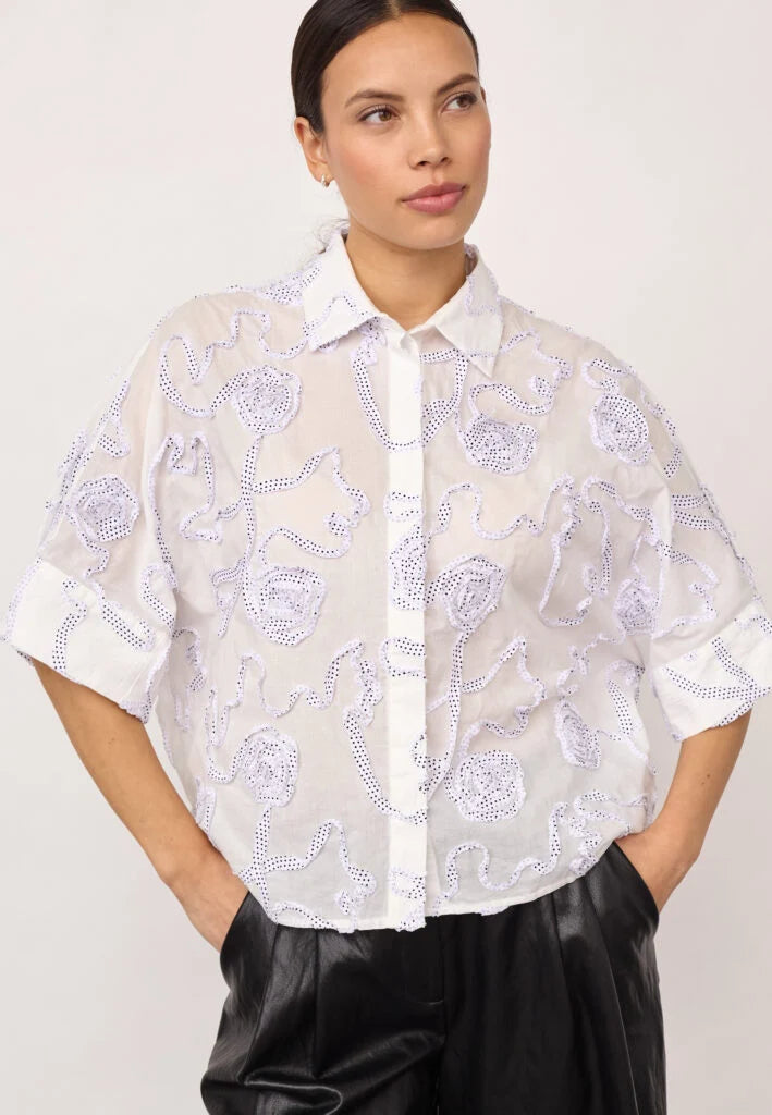 Elriccc Flower Shirt in White
