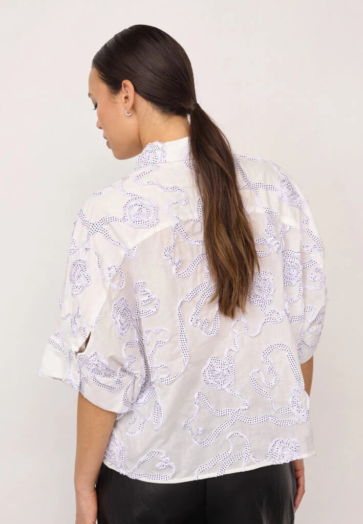 Elriccc Flower Shirt in White