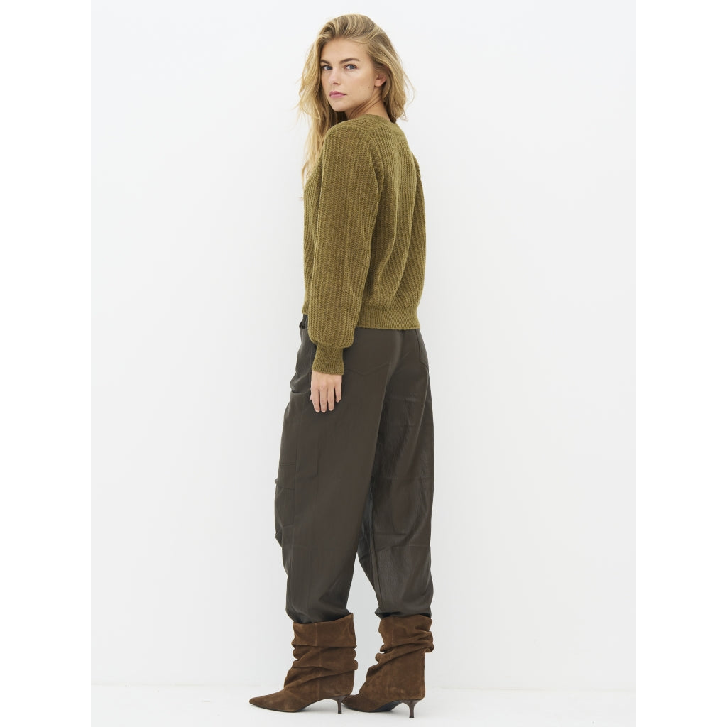 Evangeline Blouse Knit in Moss