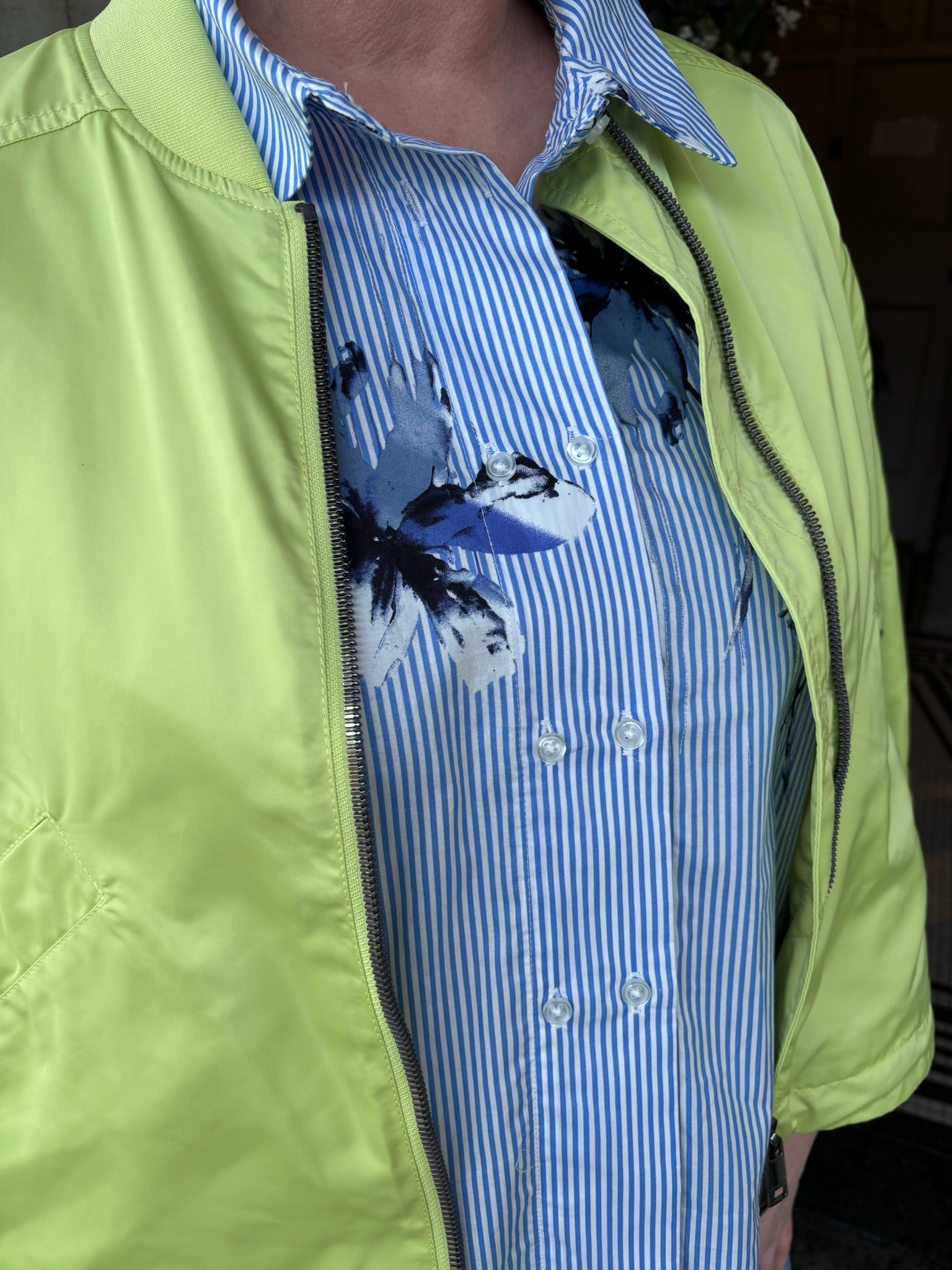 Jody Bomber in Lime Green