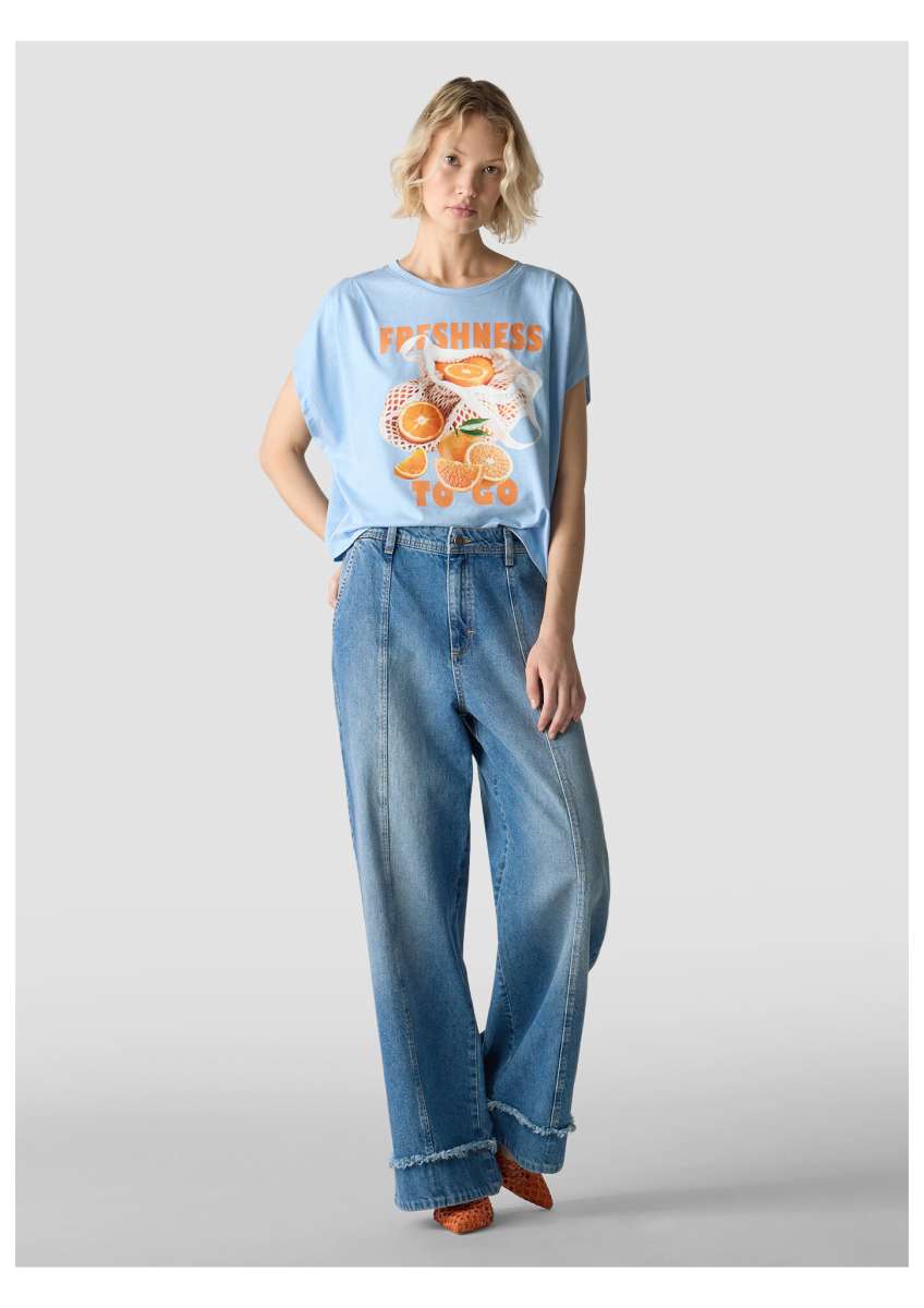 Orange Juice T-Shirt in Powder Blue
