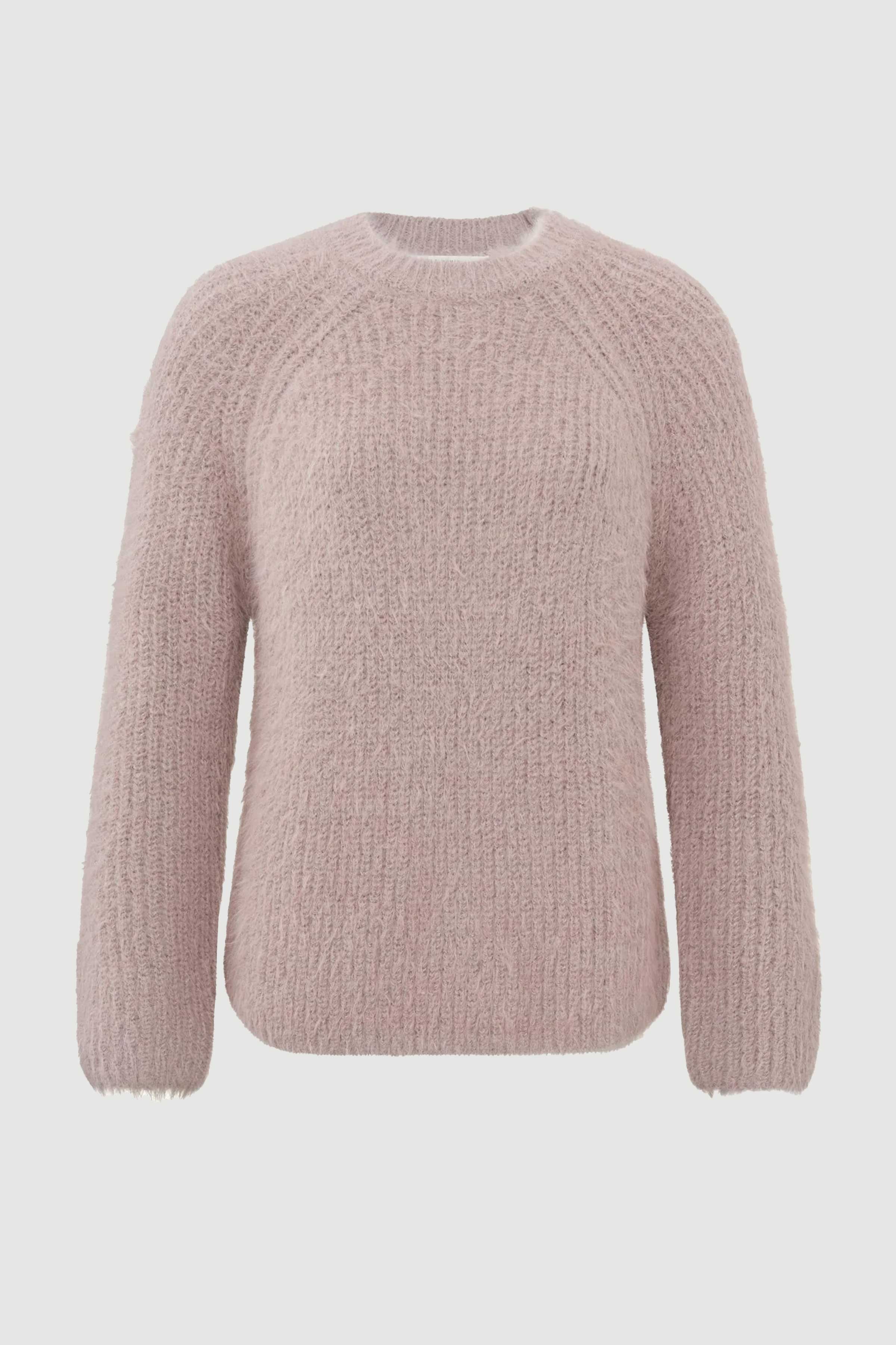 Fluffy Yarn Sweater in Deauville Mauve Pink Dessin