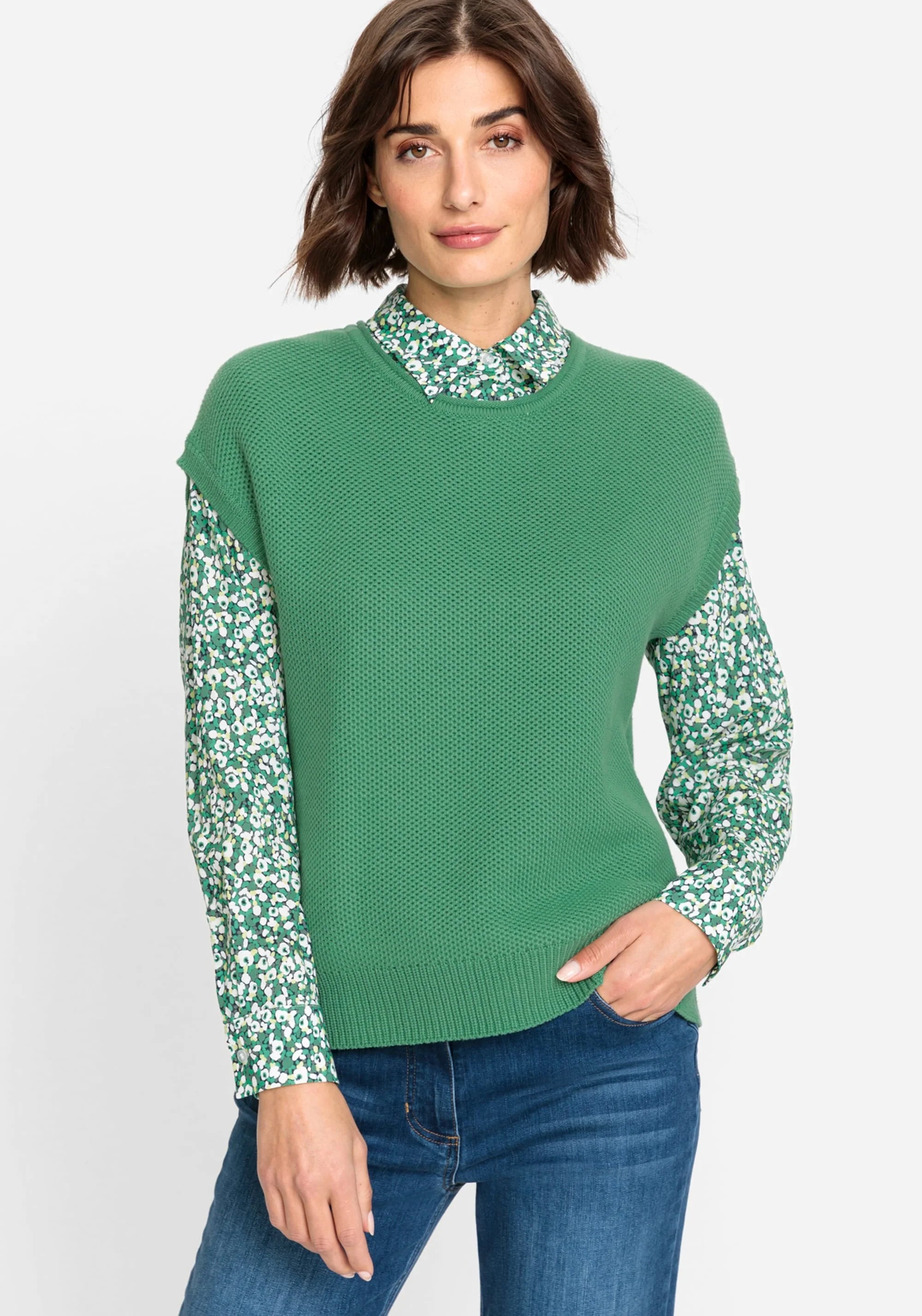 Laurel Sleeveless Knit in Green