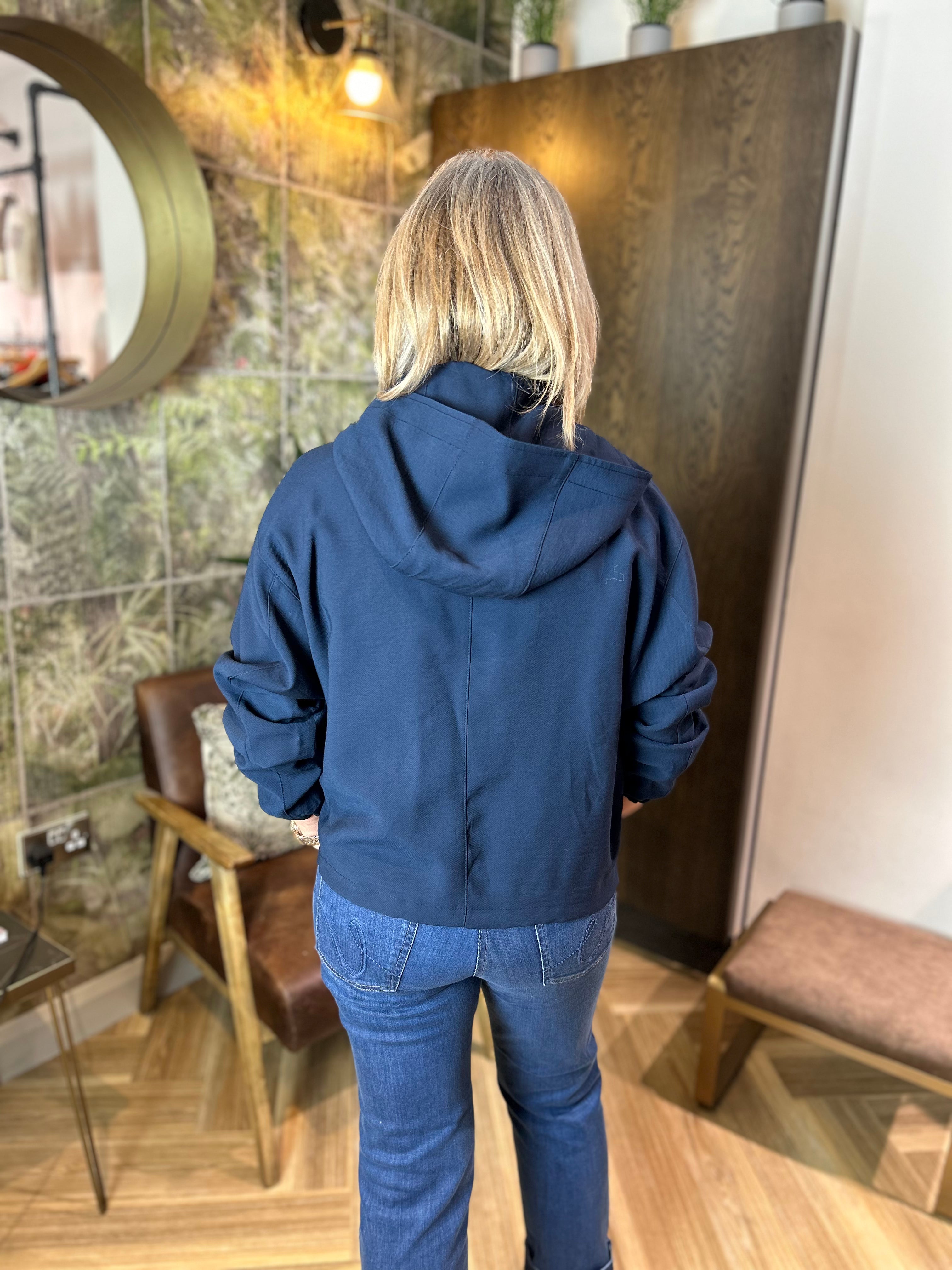 Simone Jacket in Azul Marino