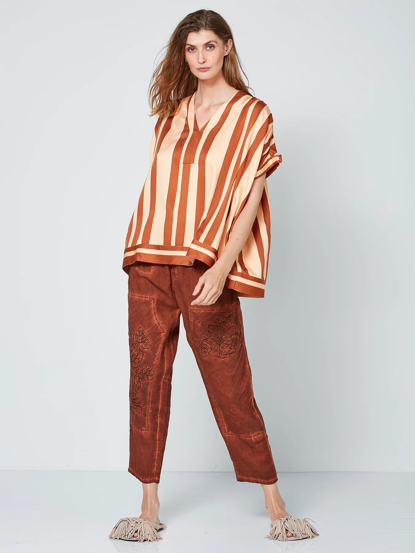 Udoline Trouser in Mocca Mousse