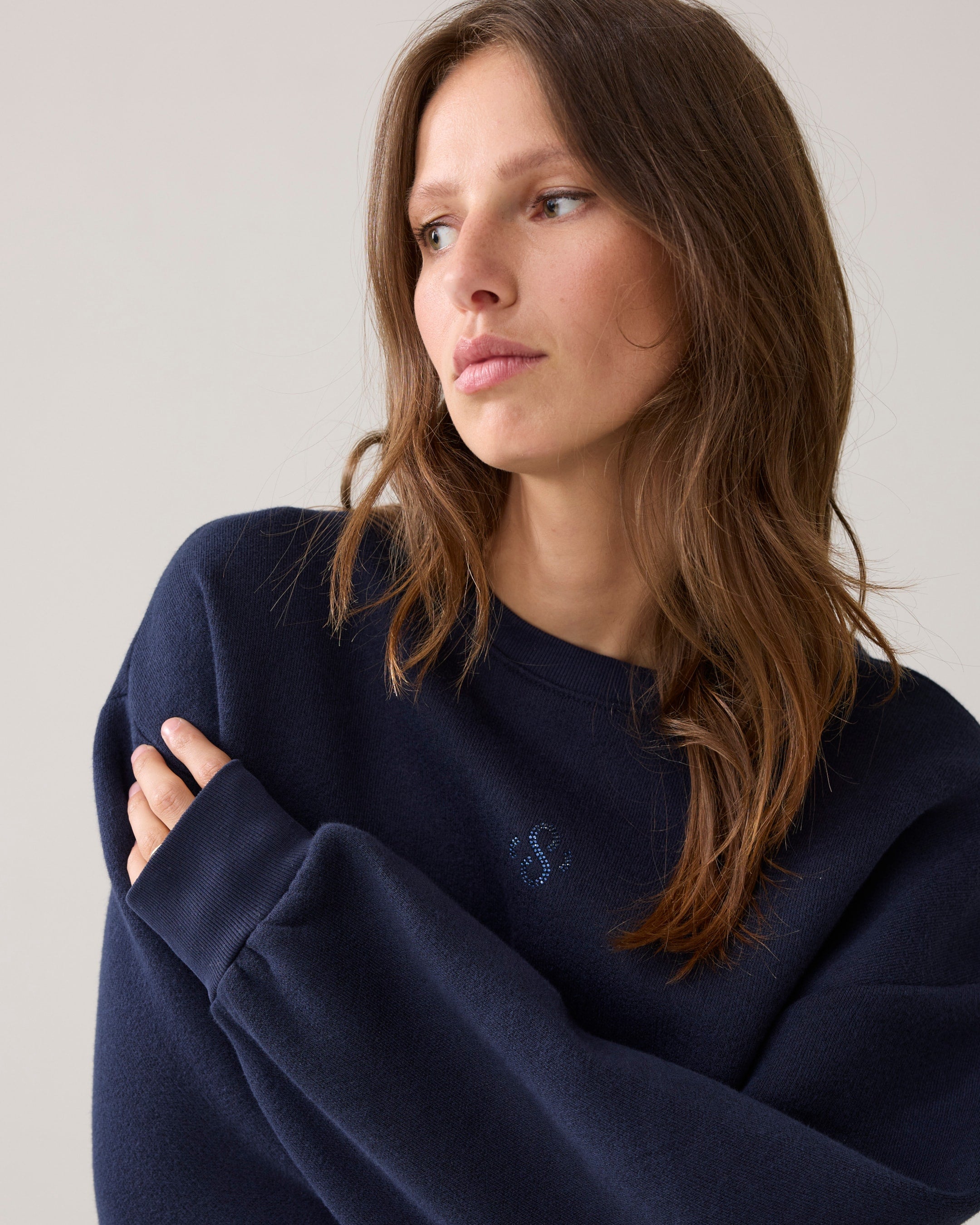 Soft Sweat Jumper in Midnight Blue