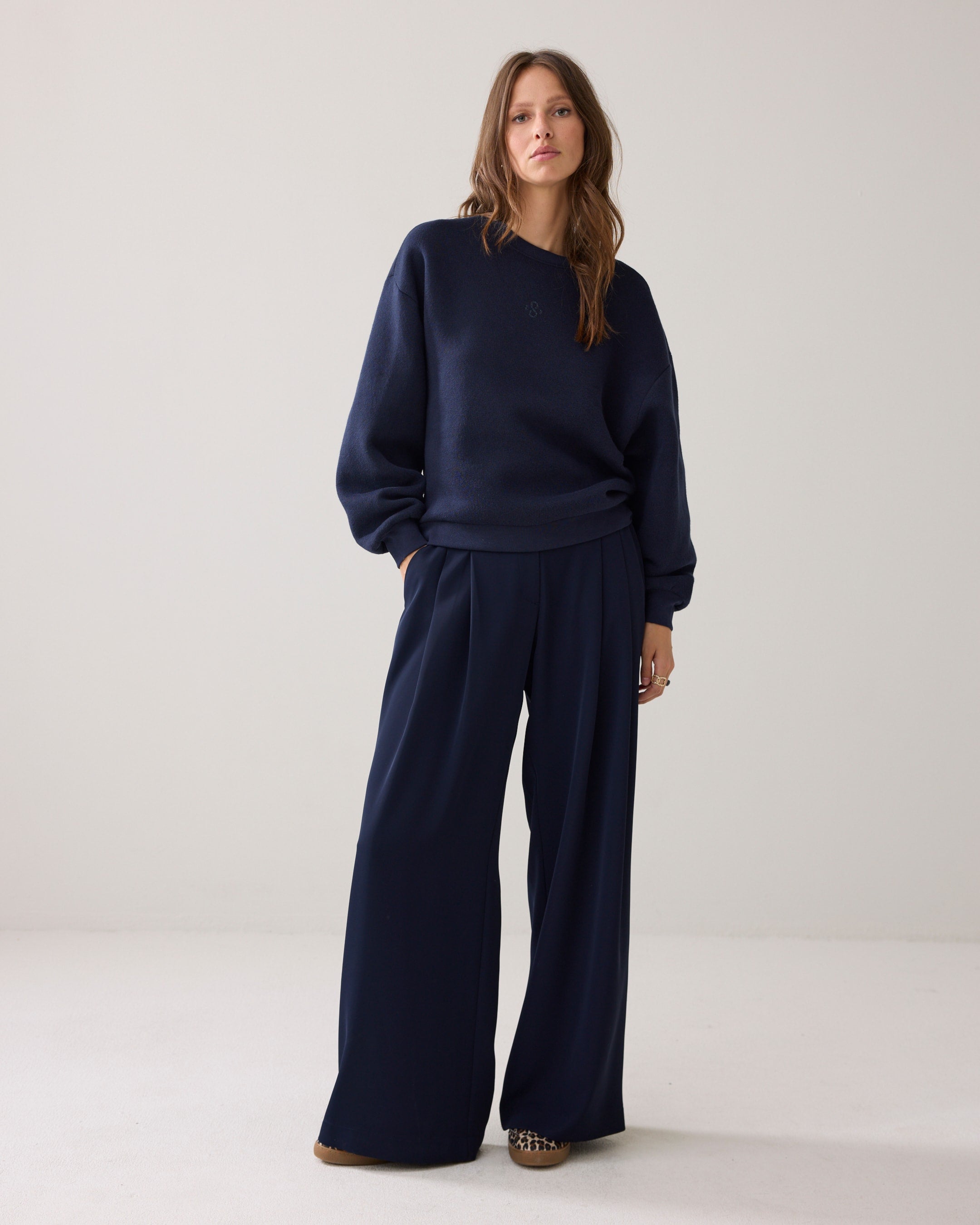 Soft Sweat Jumper in Midnight Blue
