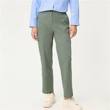 Straight Cargo Style Trouser in Khaki