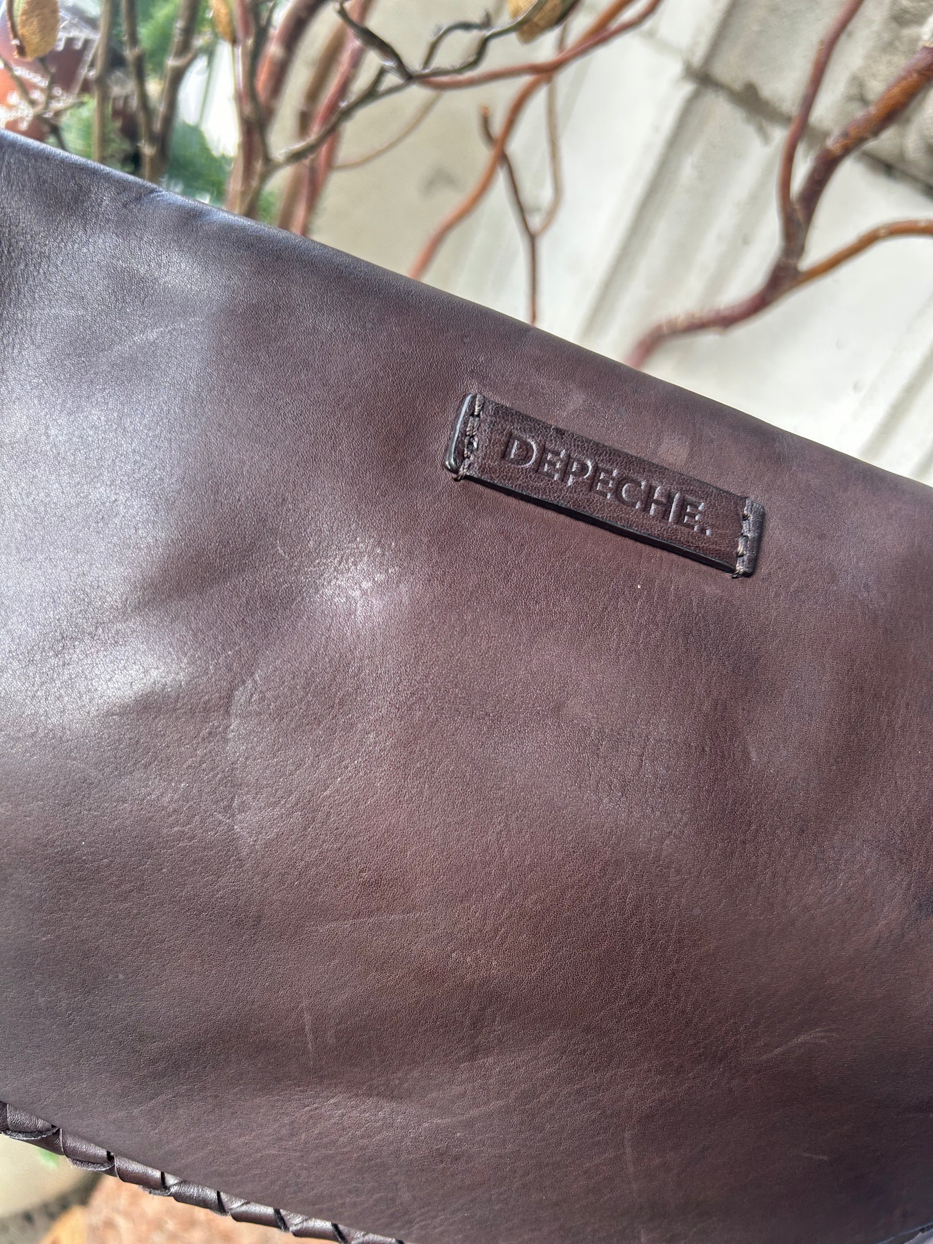 Beautiful Weaved Bumbag in Dark Brown