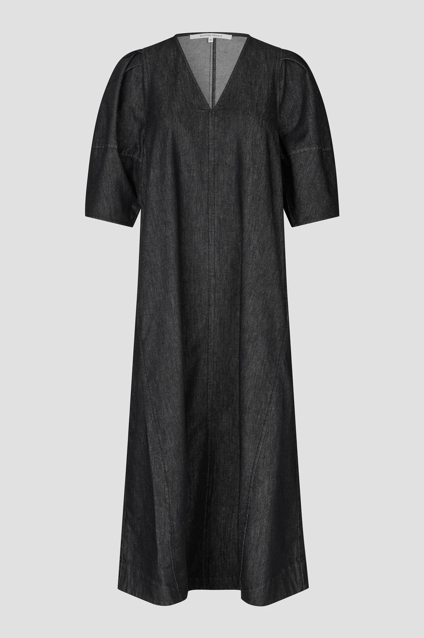 Dera Denim Dress in Black