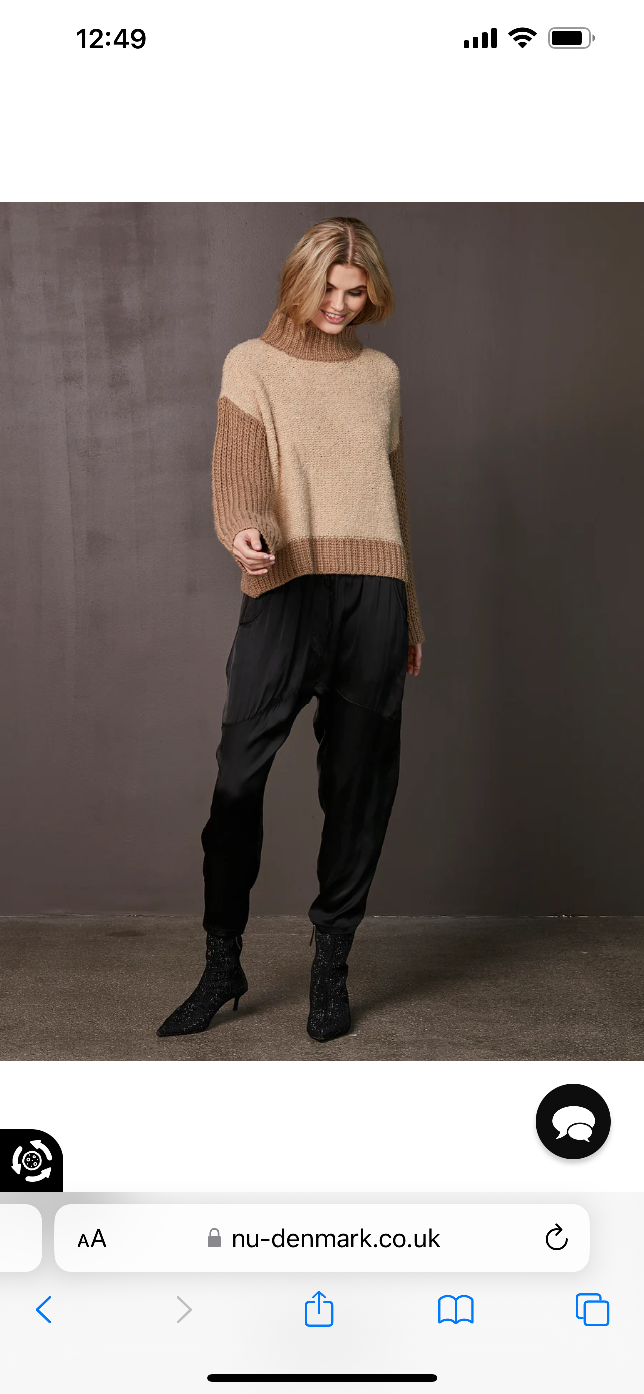 Xela Pullover Knit in Elm Wood