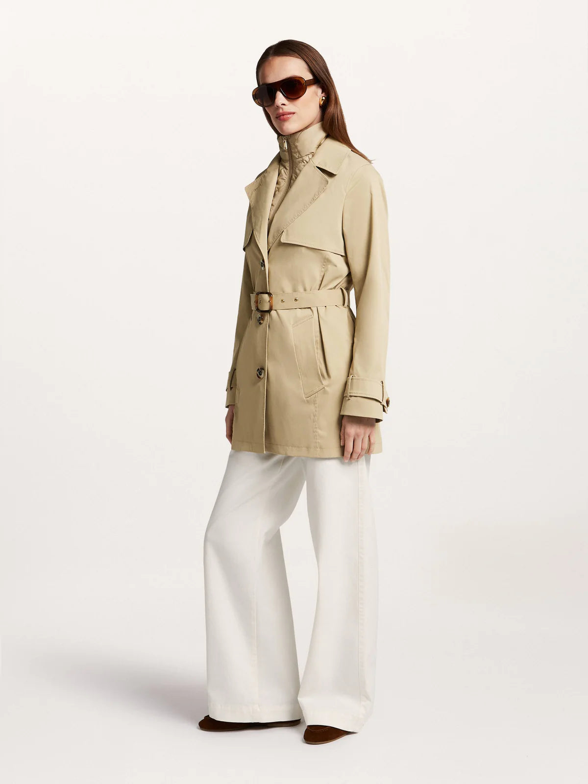 Chelsea Trench Coat in Soft Camel