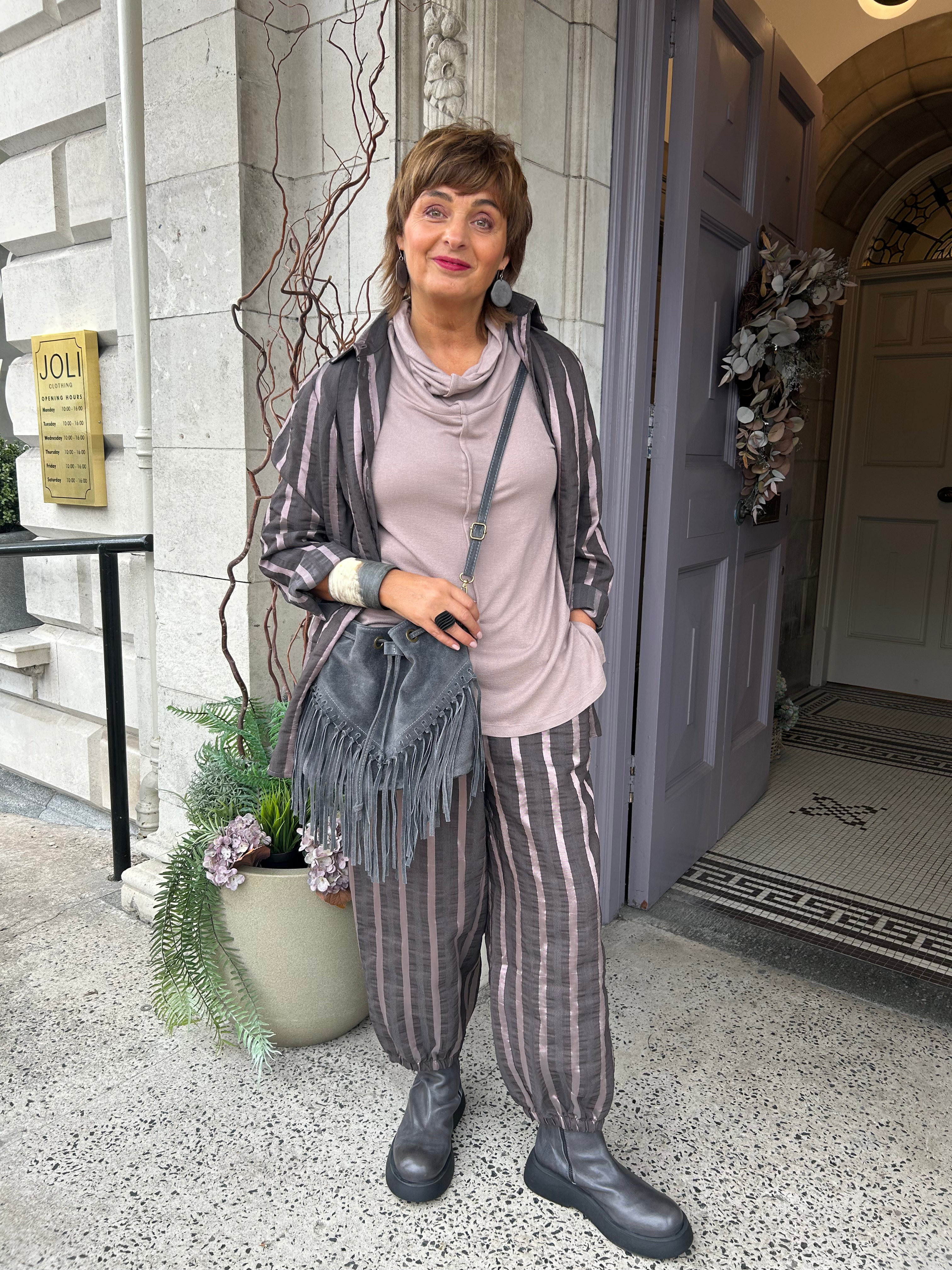 Shirt in Pink Stripe