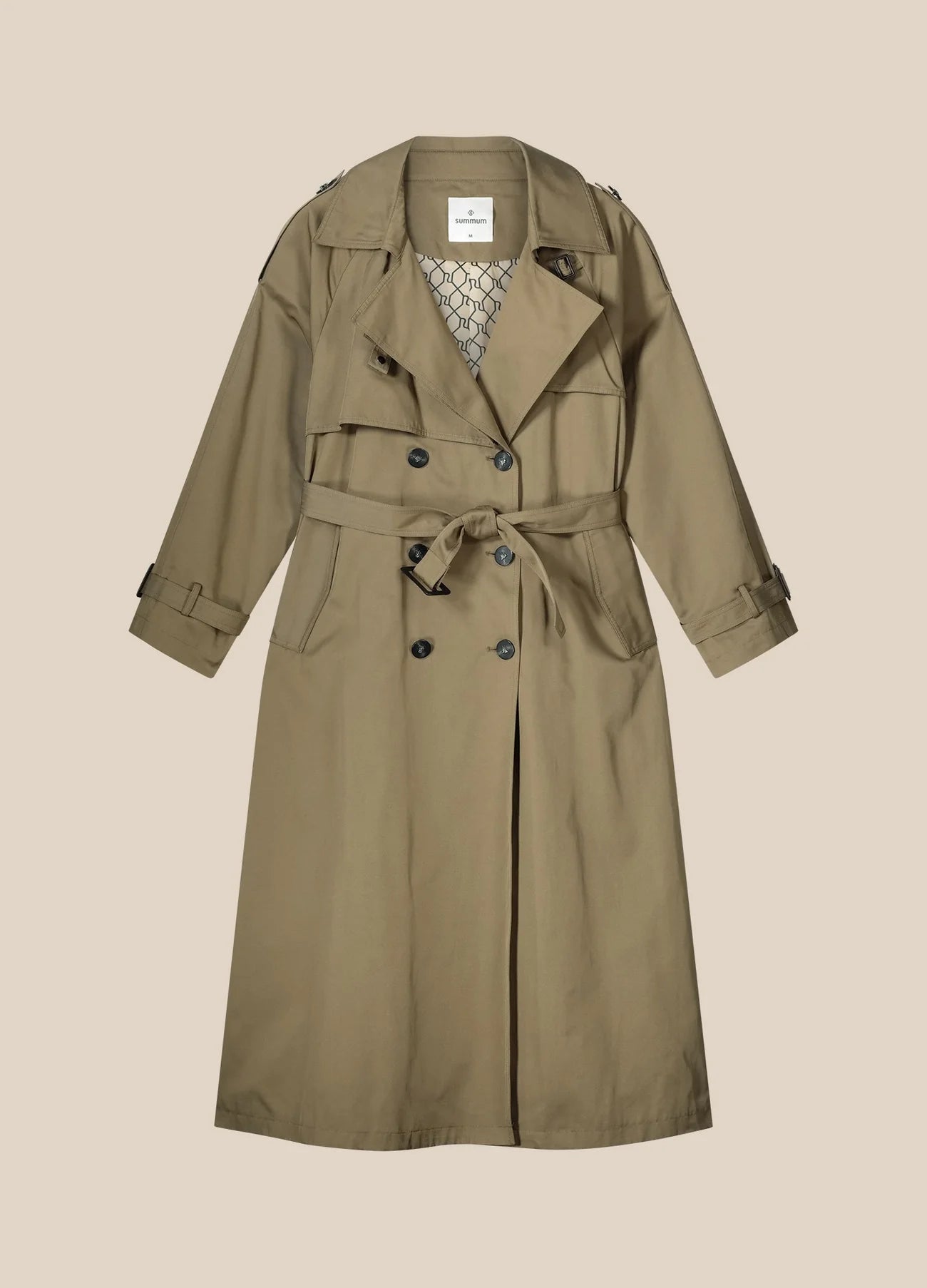 Long Trench Coat in Funghi