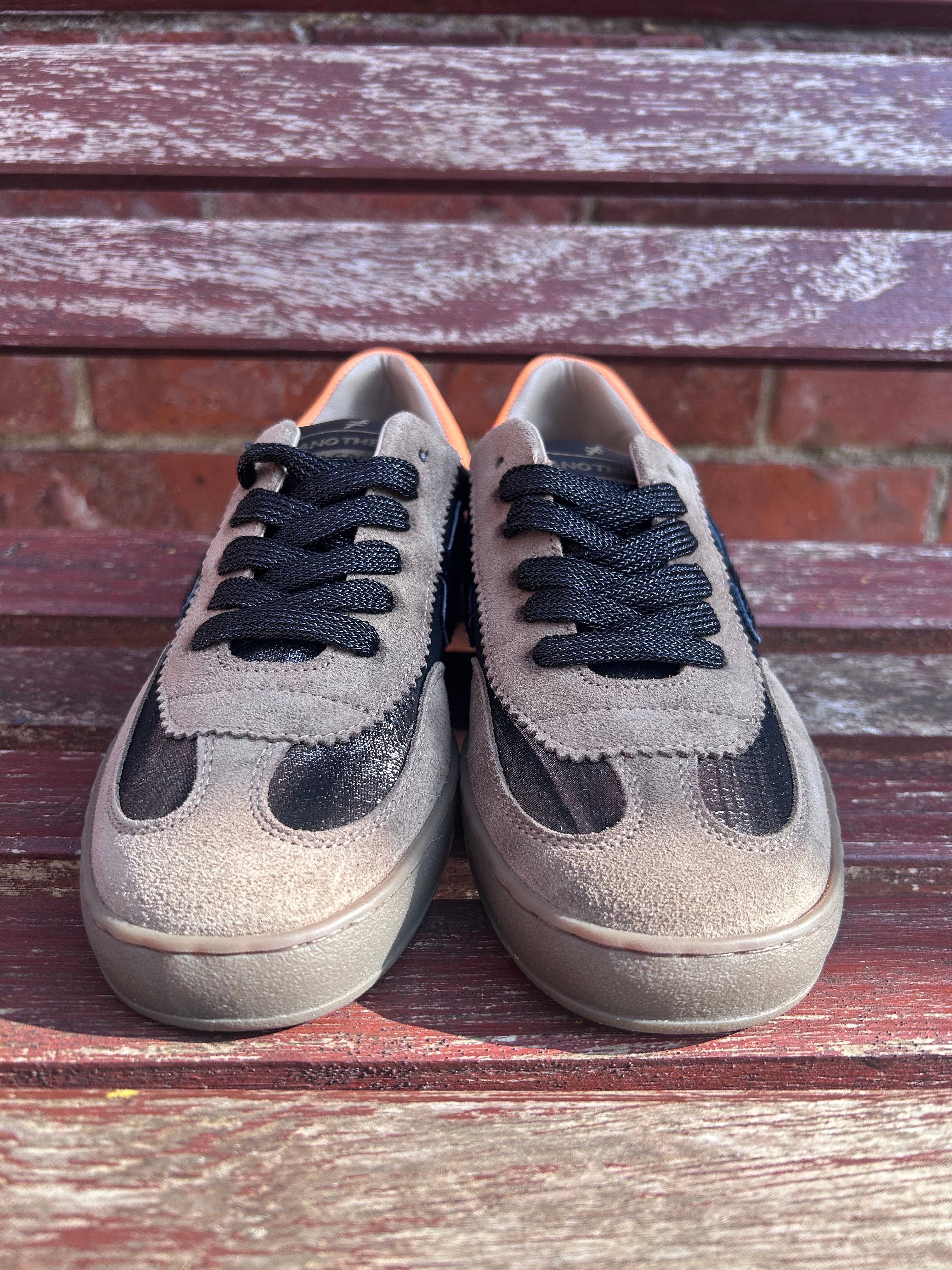 Lace Up Trainer in Sander