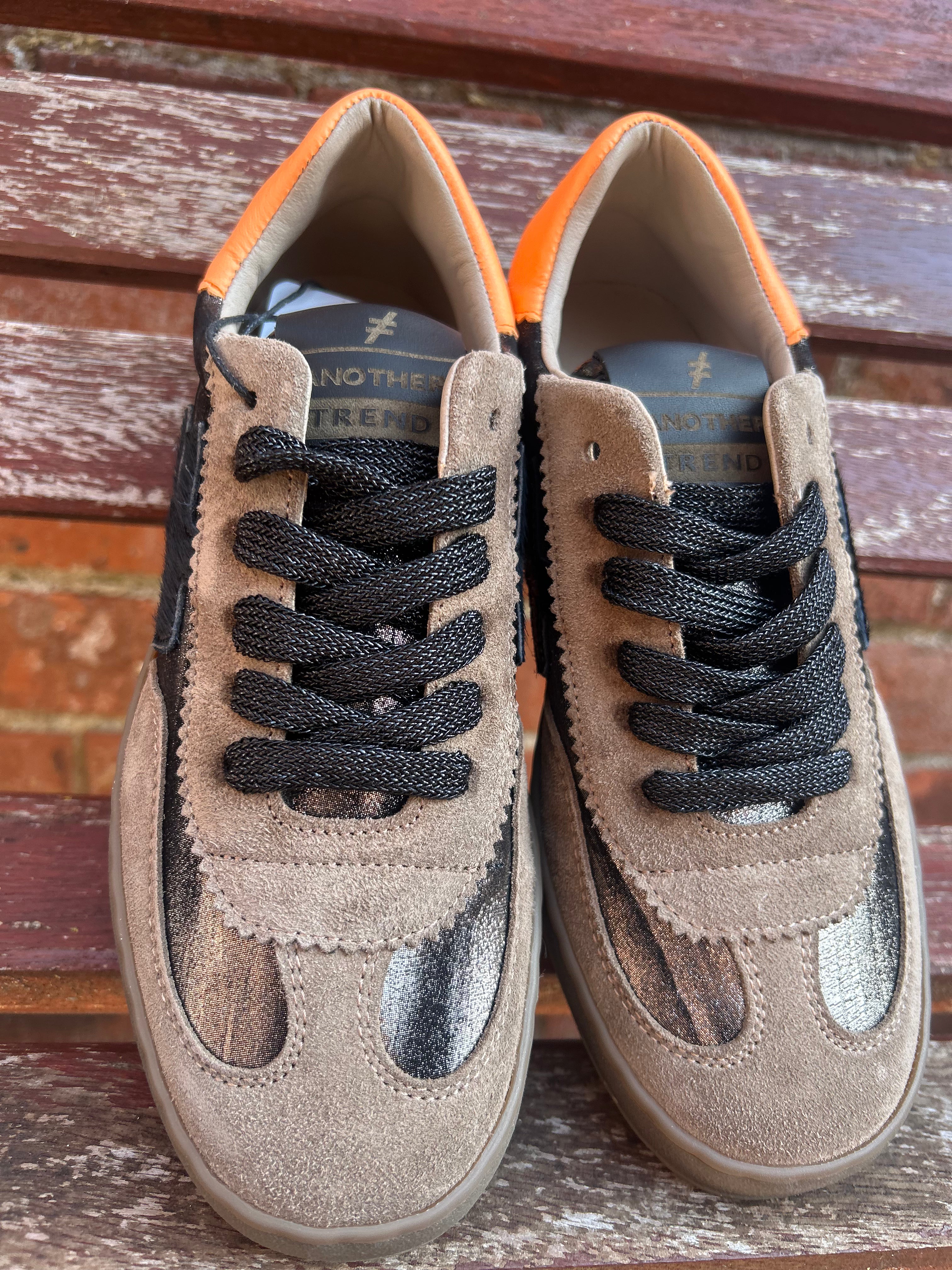 Lace Up Trainer in Sander