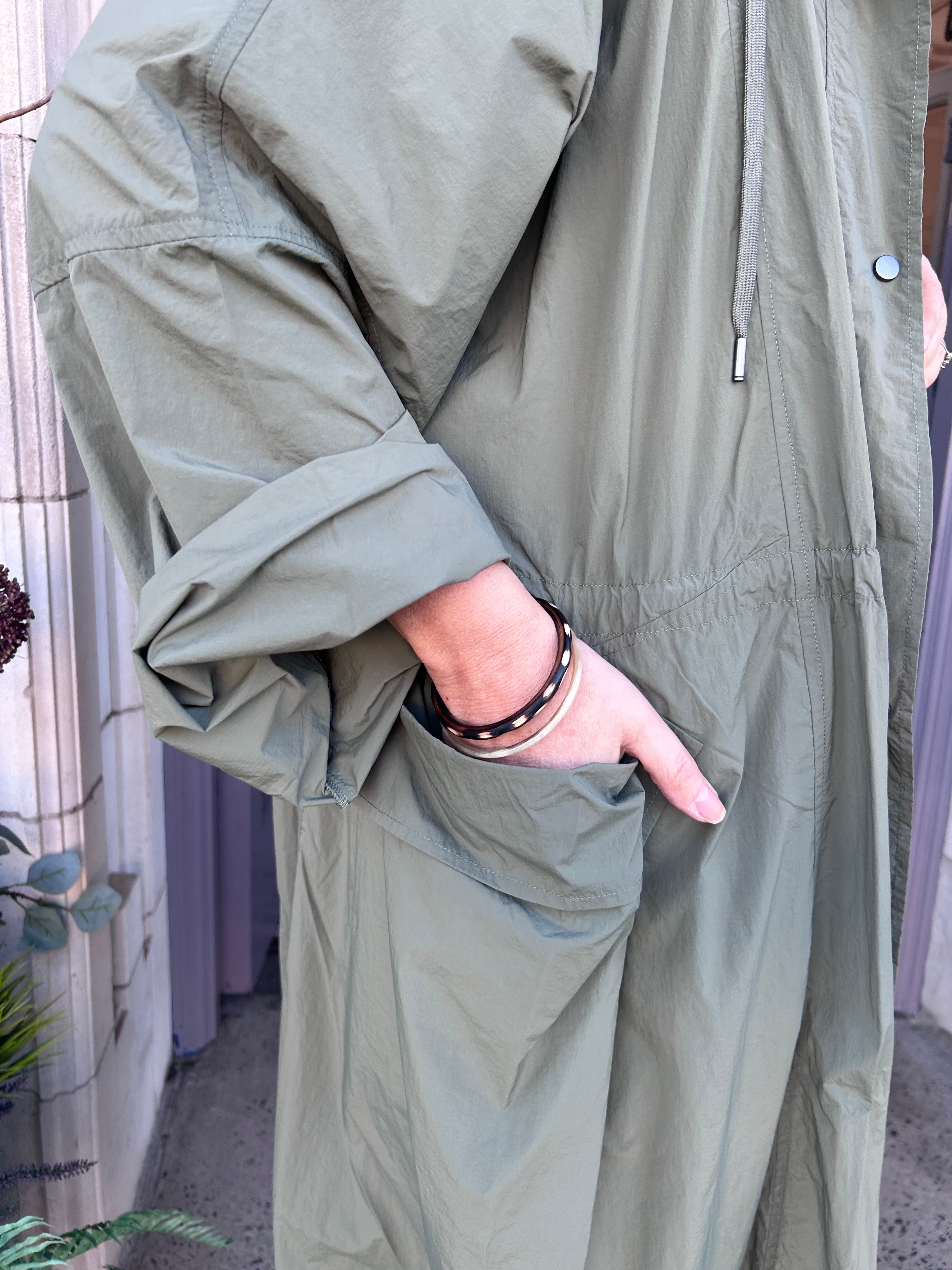 Light Coat in Olive