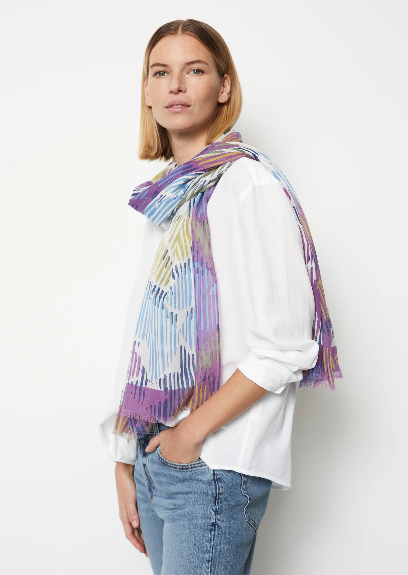 Woven Scarf in All Over Print