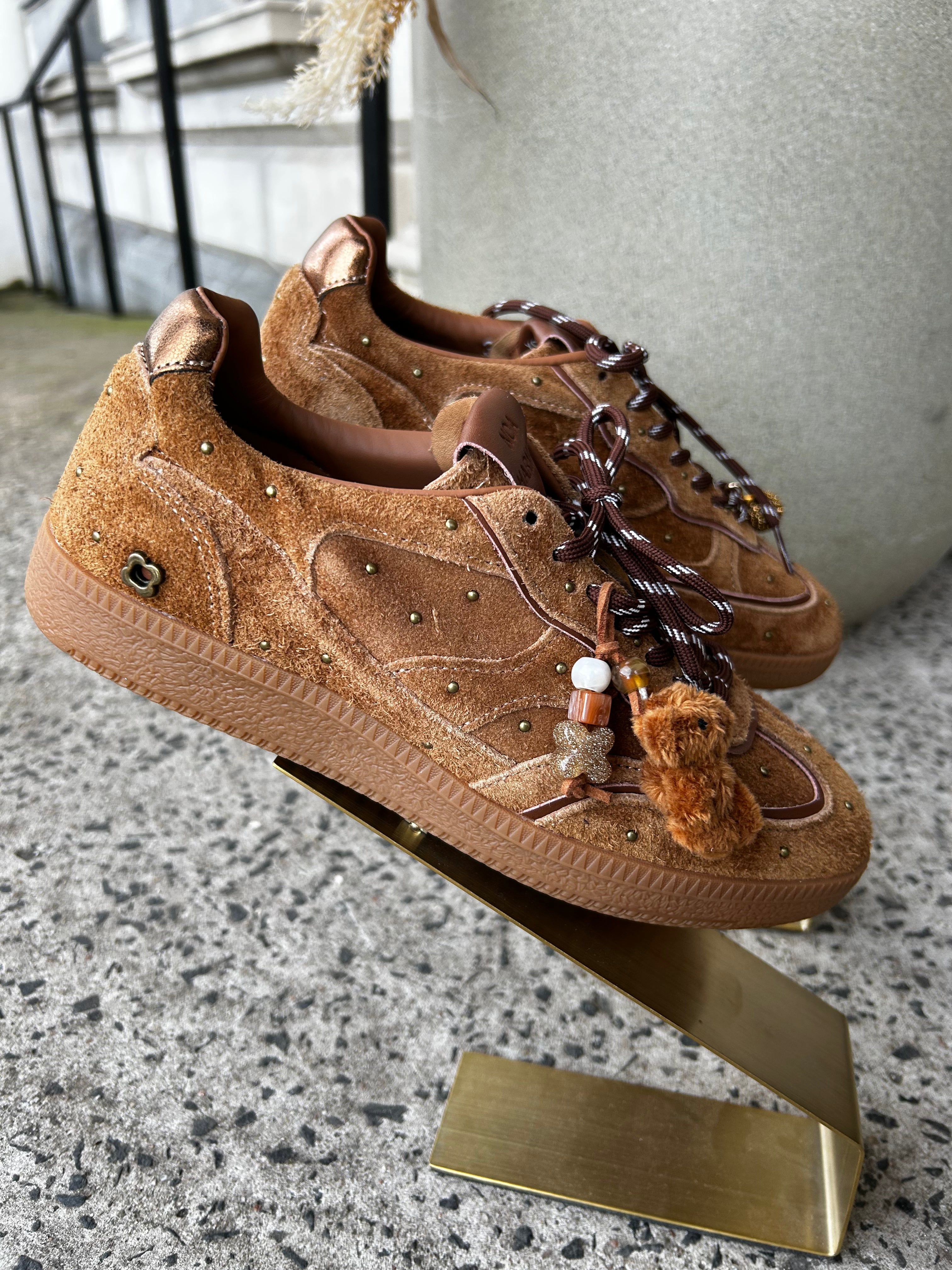 Casual Mujer Tem Sneaker in Tan