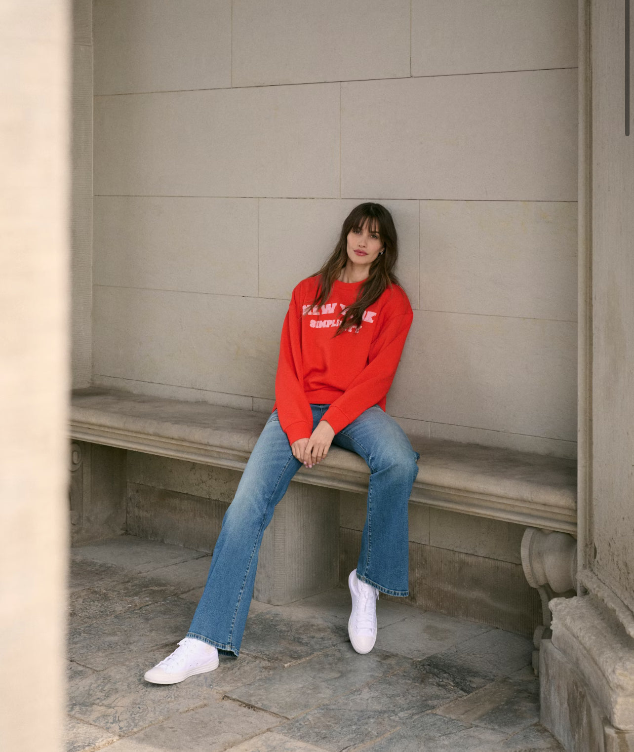 Chira Charlie Sweatshirt in Fiery Red