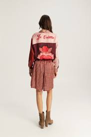 Isabel Printed Shirt in Red Aura