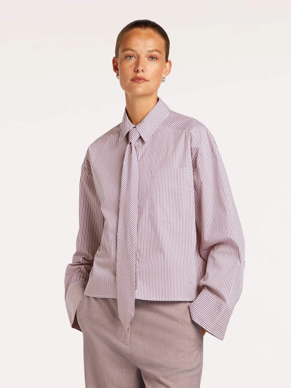 Jessica Blouse in Dark Berry