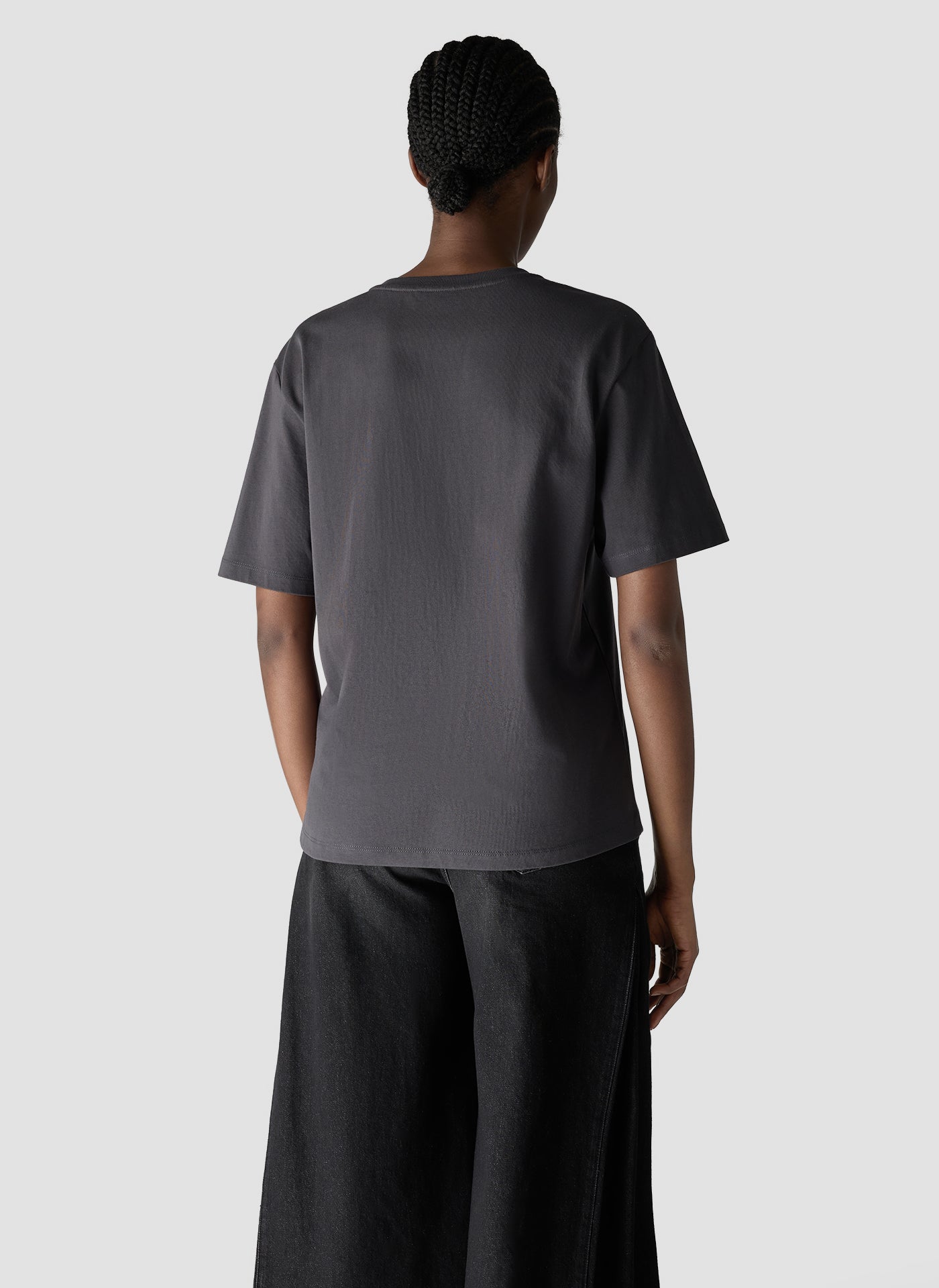 Statement Heart T-Shirt in Charcoal