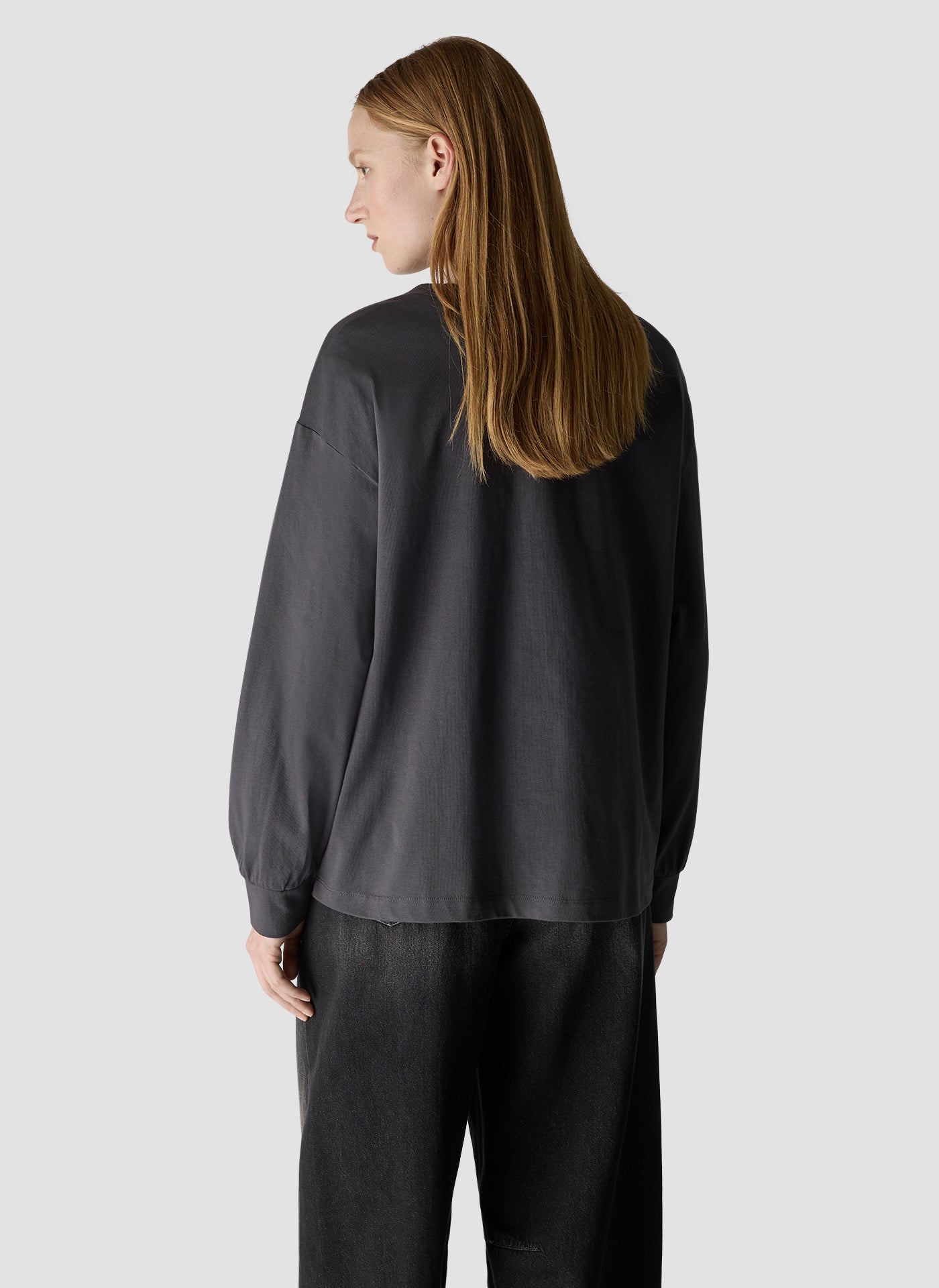 Lipstick Print Long Sleeve Top in Platinum
