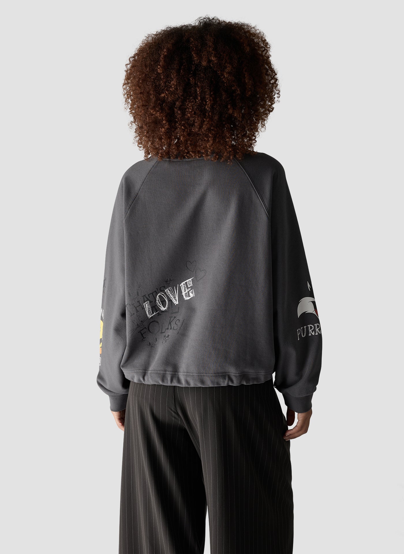 Looney Tunes Sweatshirt in Platinum
