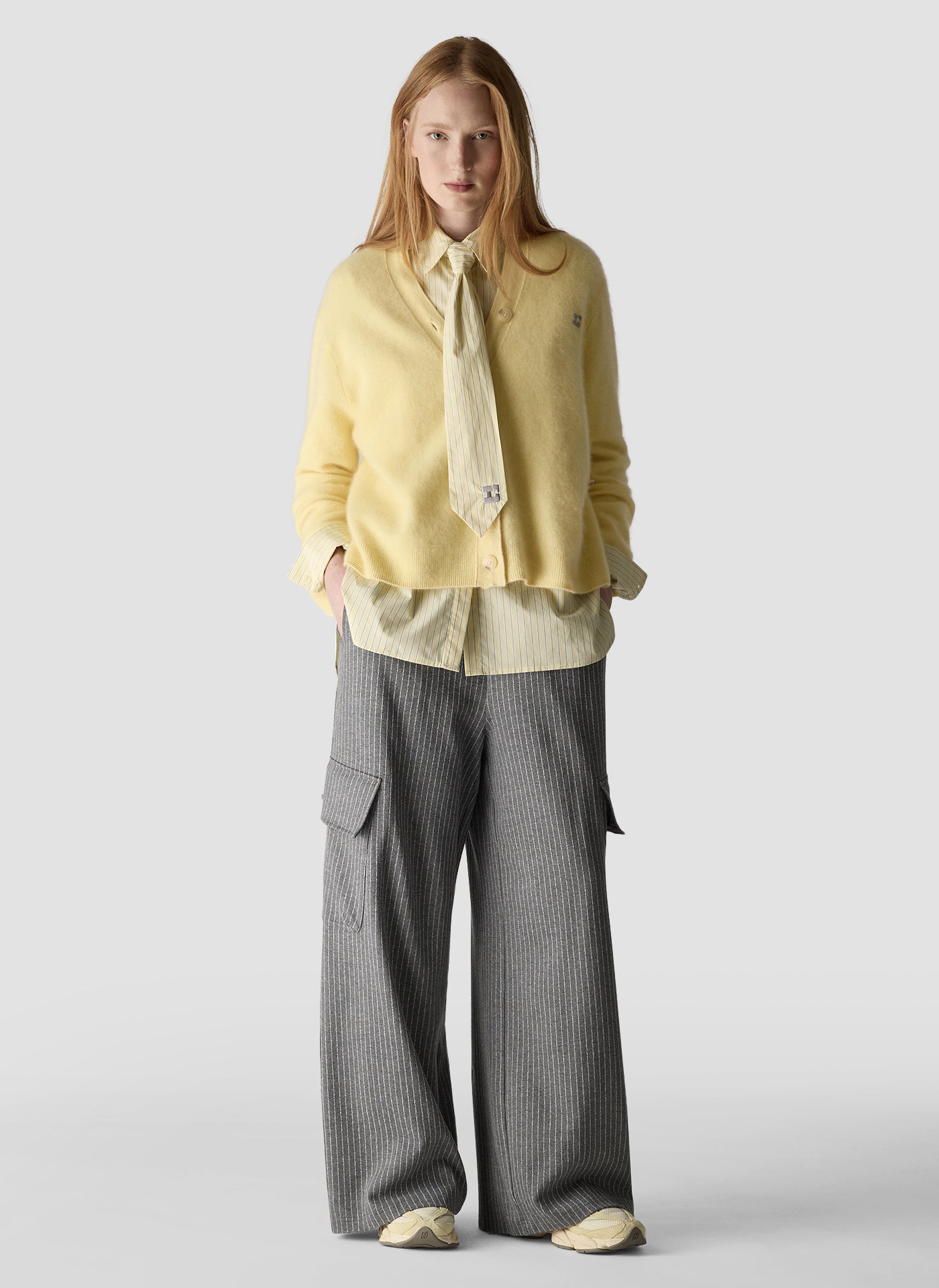 Isla V-Neck Cardigan in Corn
