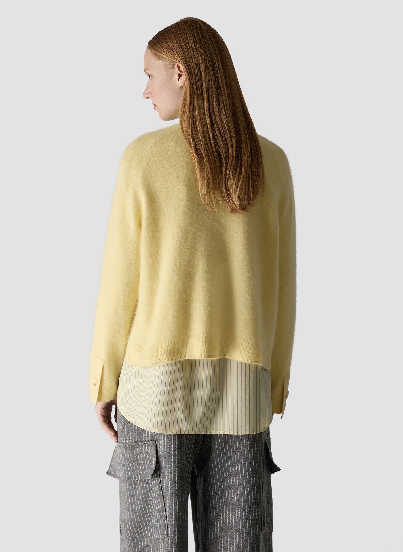 Isla V-Neck Cardigan in Corn