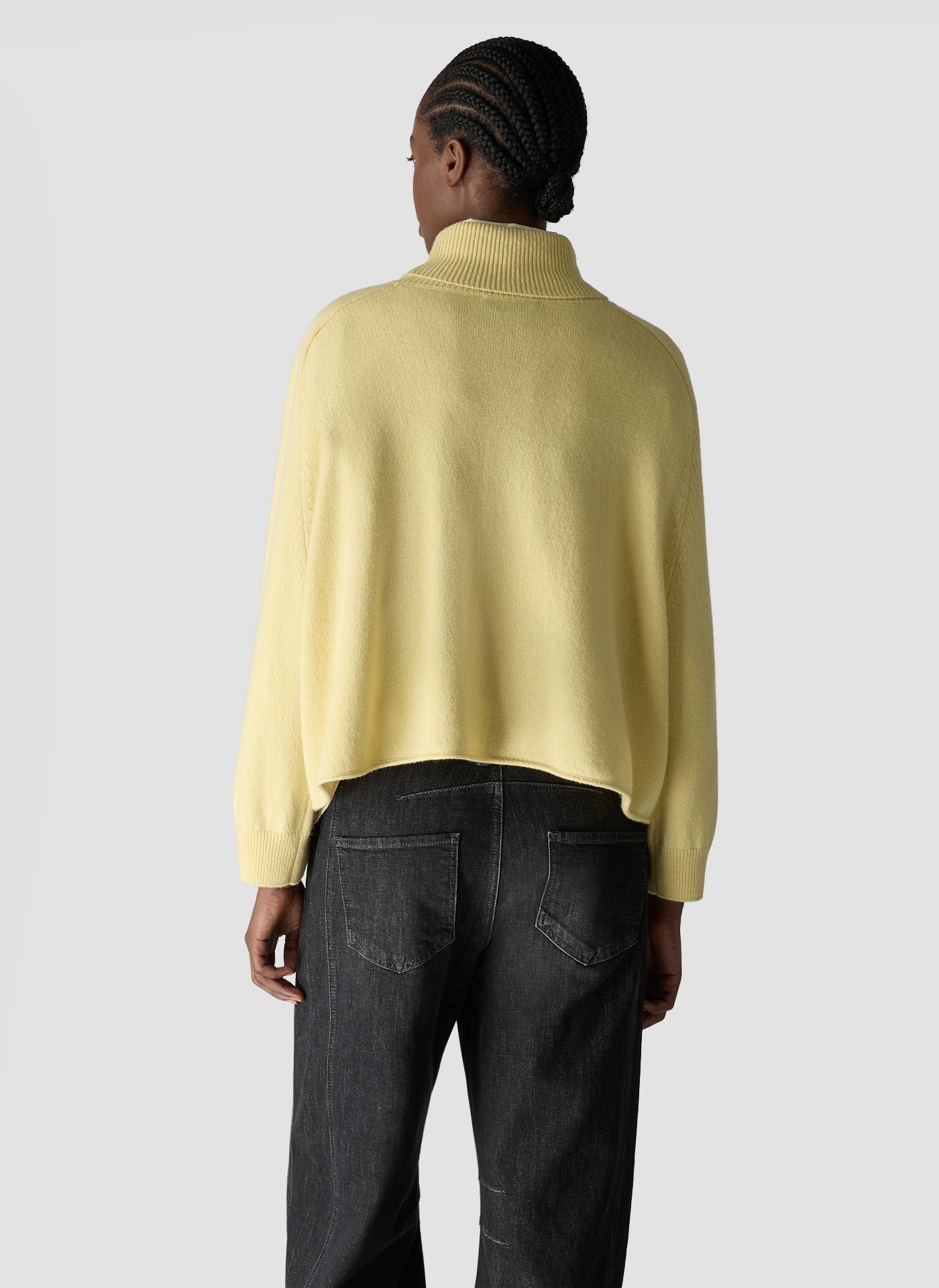Elodie Roll Neck Sweater in Corn