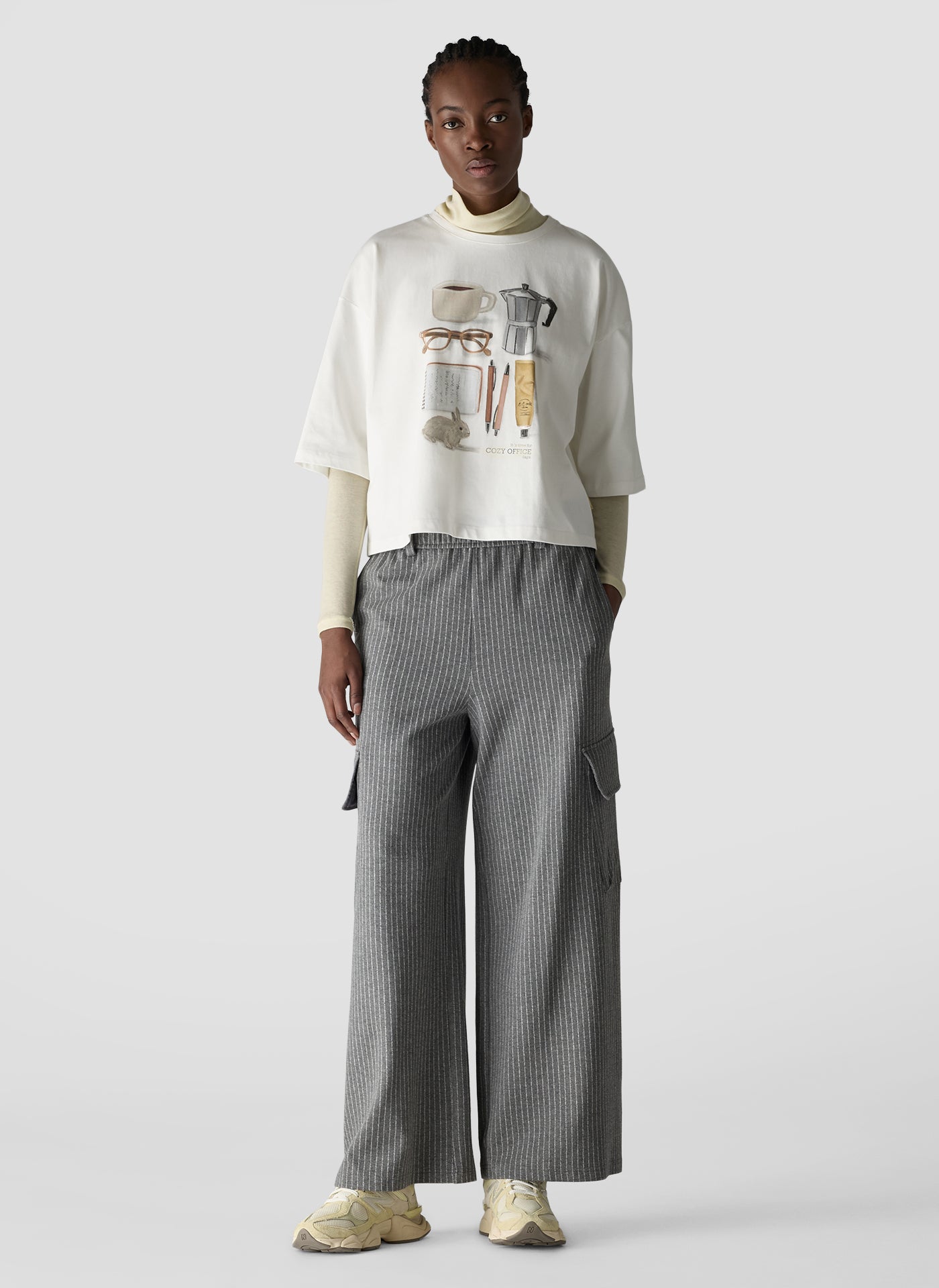Amelie Graphic T-Shirt in Off White