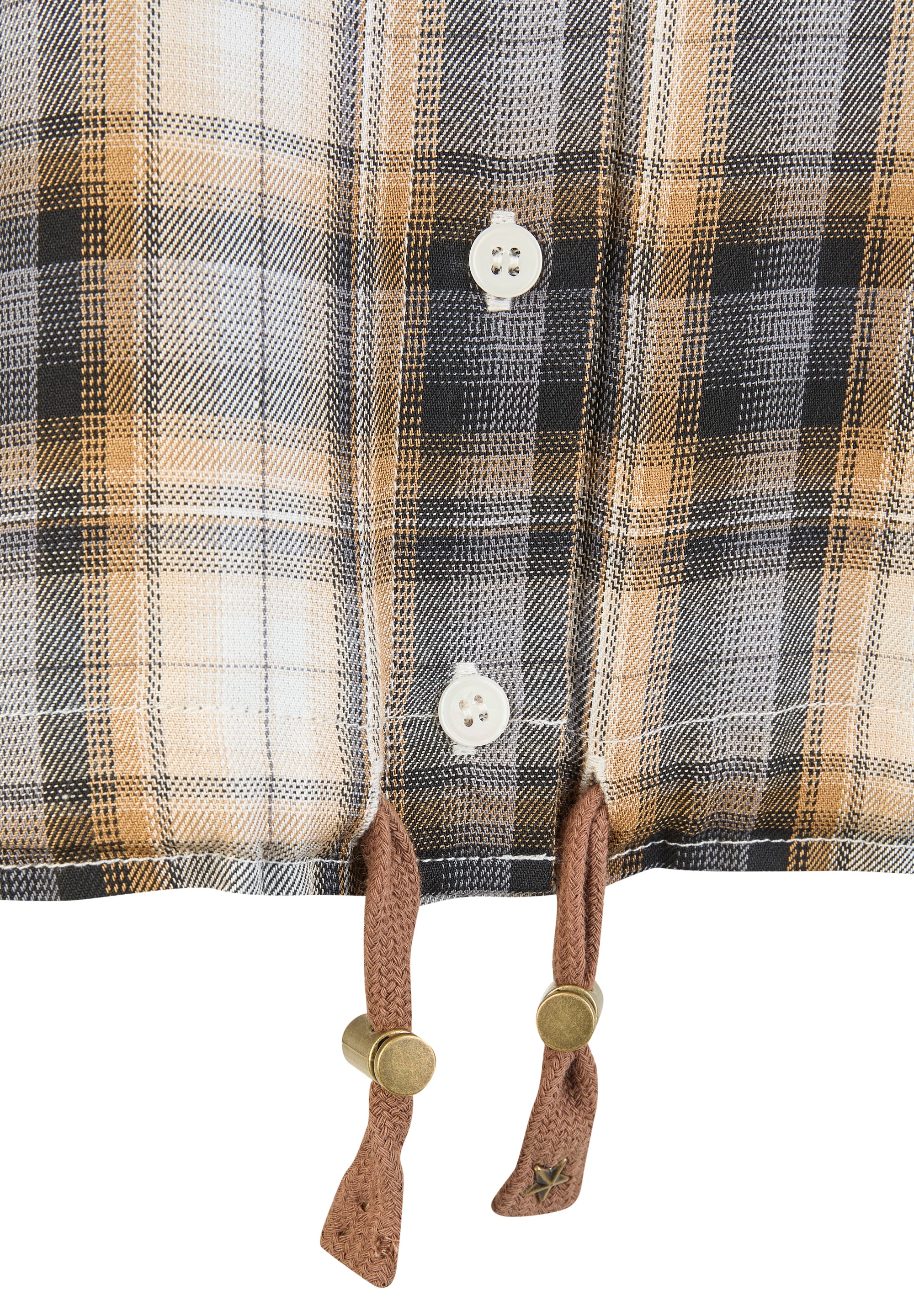 Sierra Check Overshirt in Macadamia