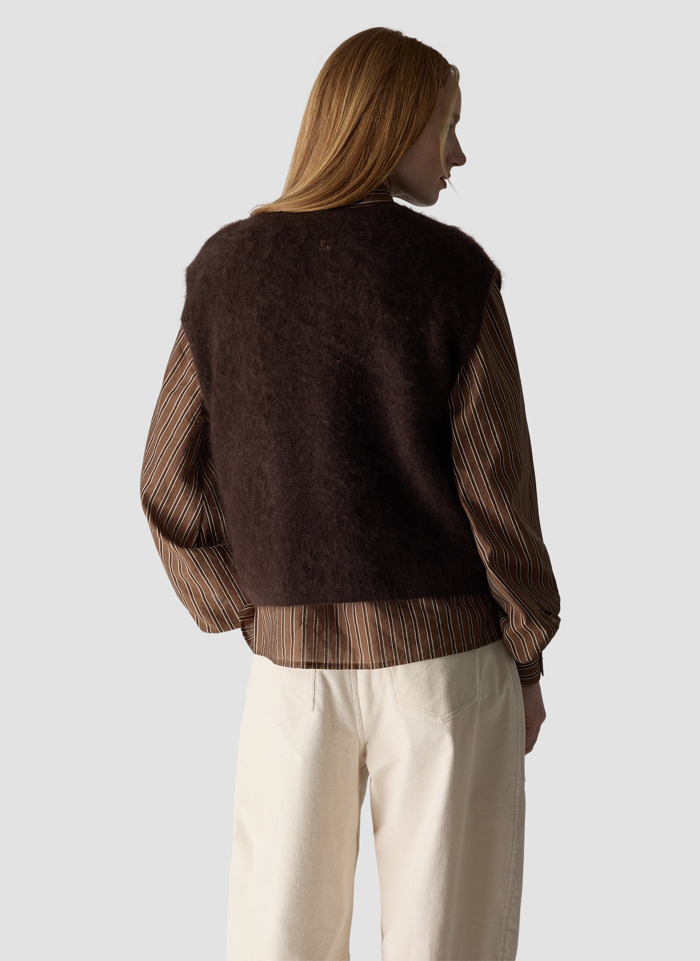 Knit Waistcoat in Expresso