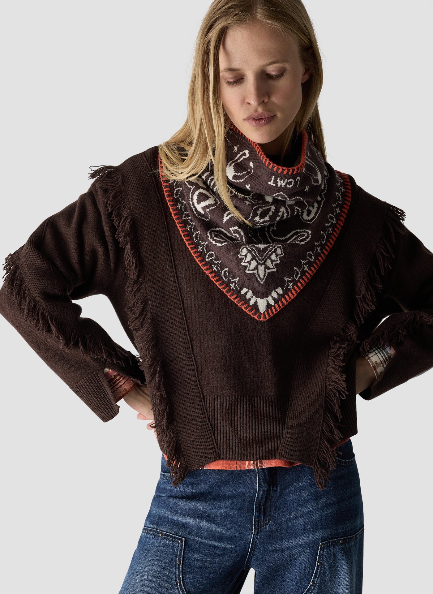 Bandana Scarf in Expresso