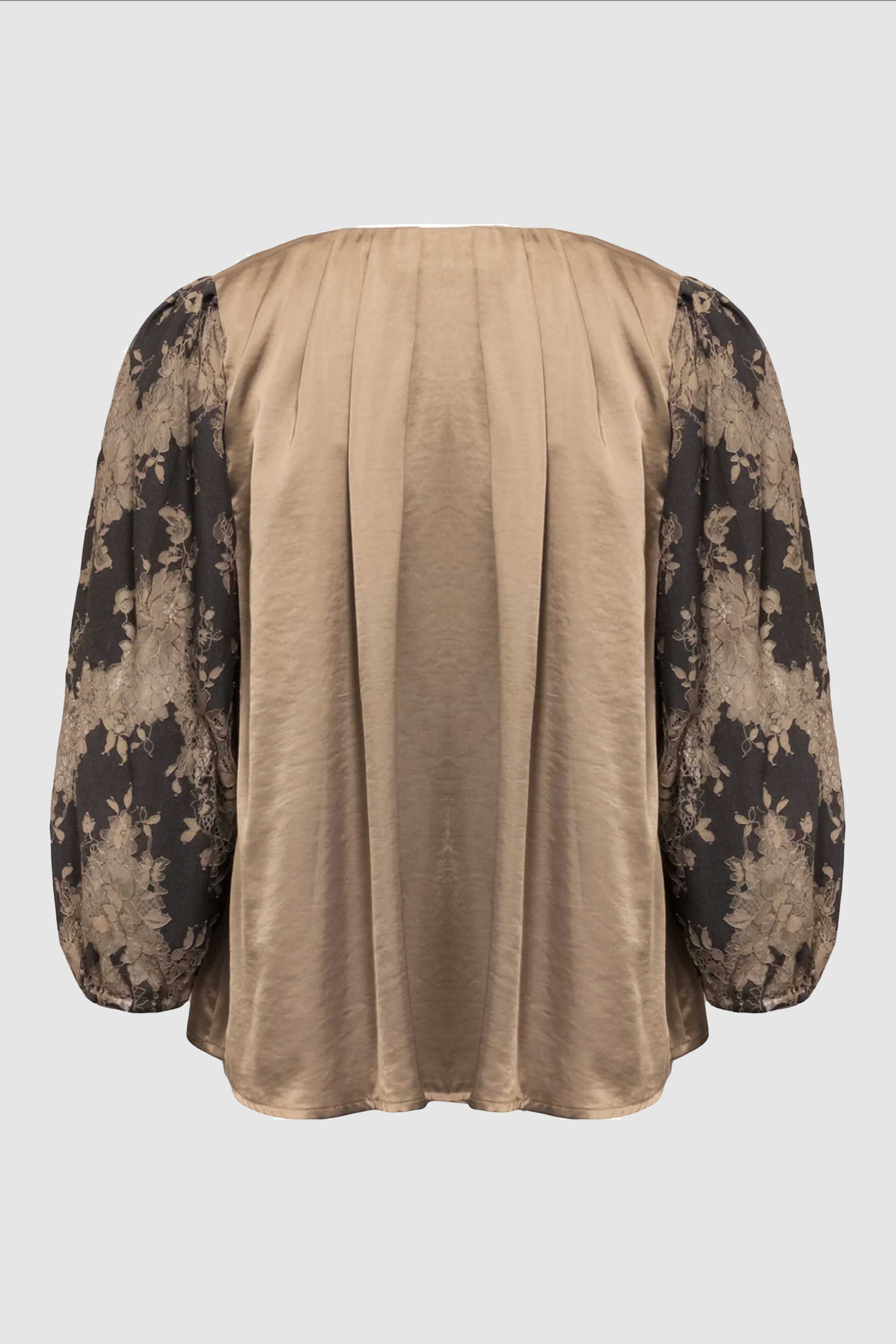Laci Blouse in Grey/Sand
