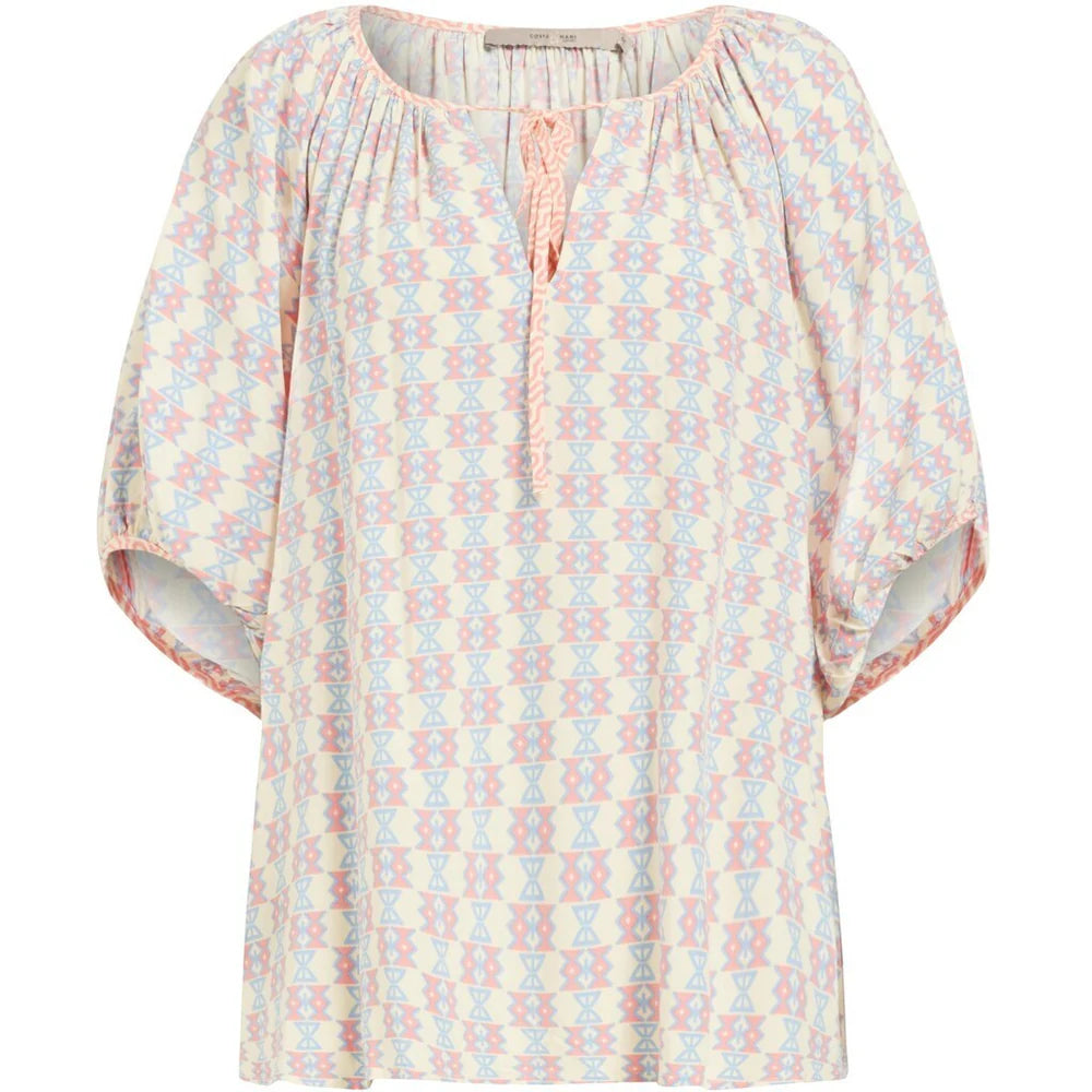 Maggy Short Sleeve Blouse in Mixed