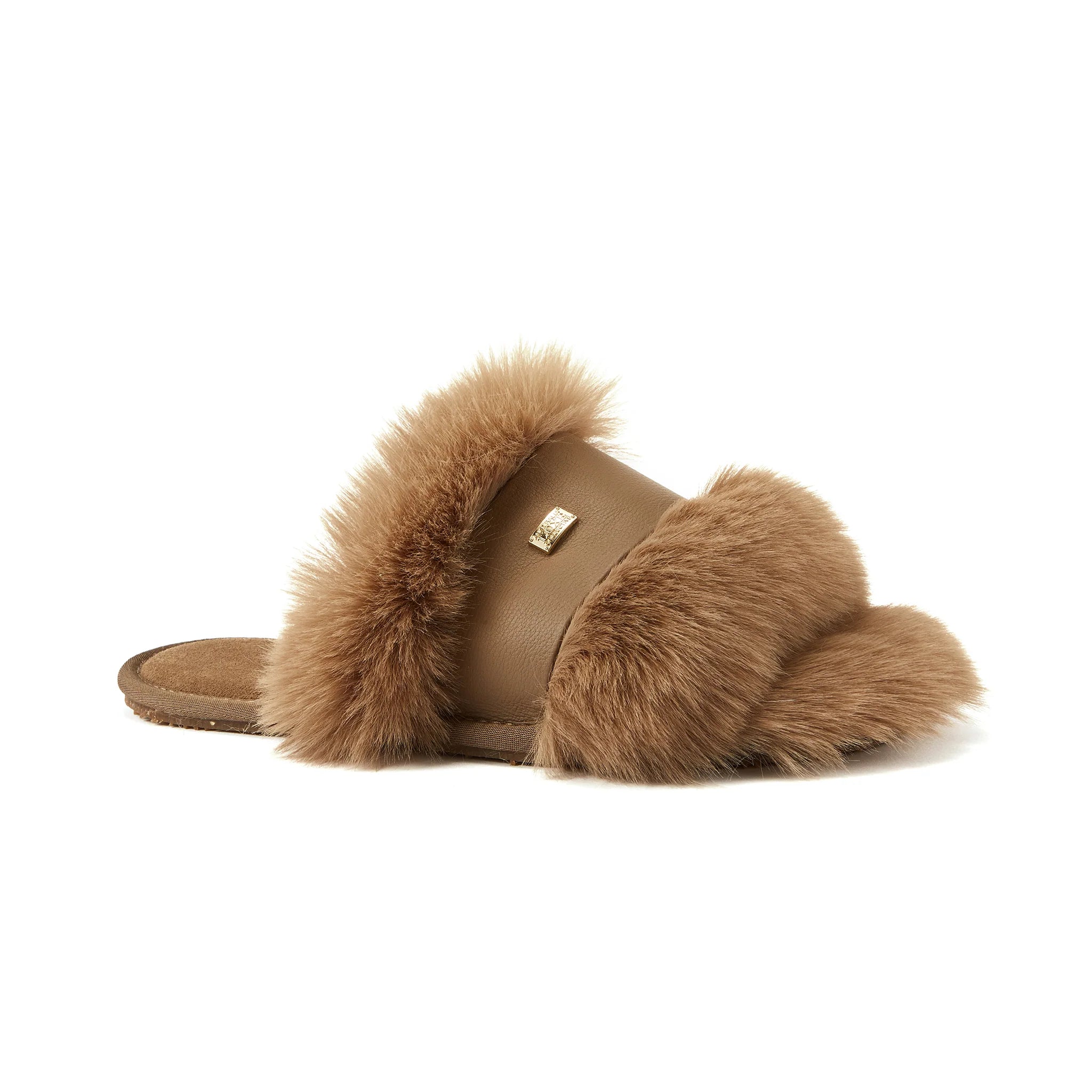 Muchas Luxe Slipper in Taupe