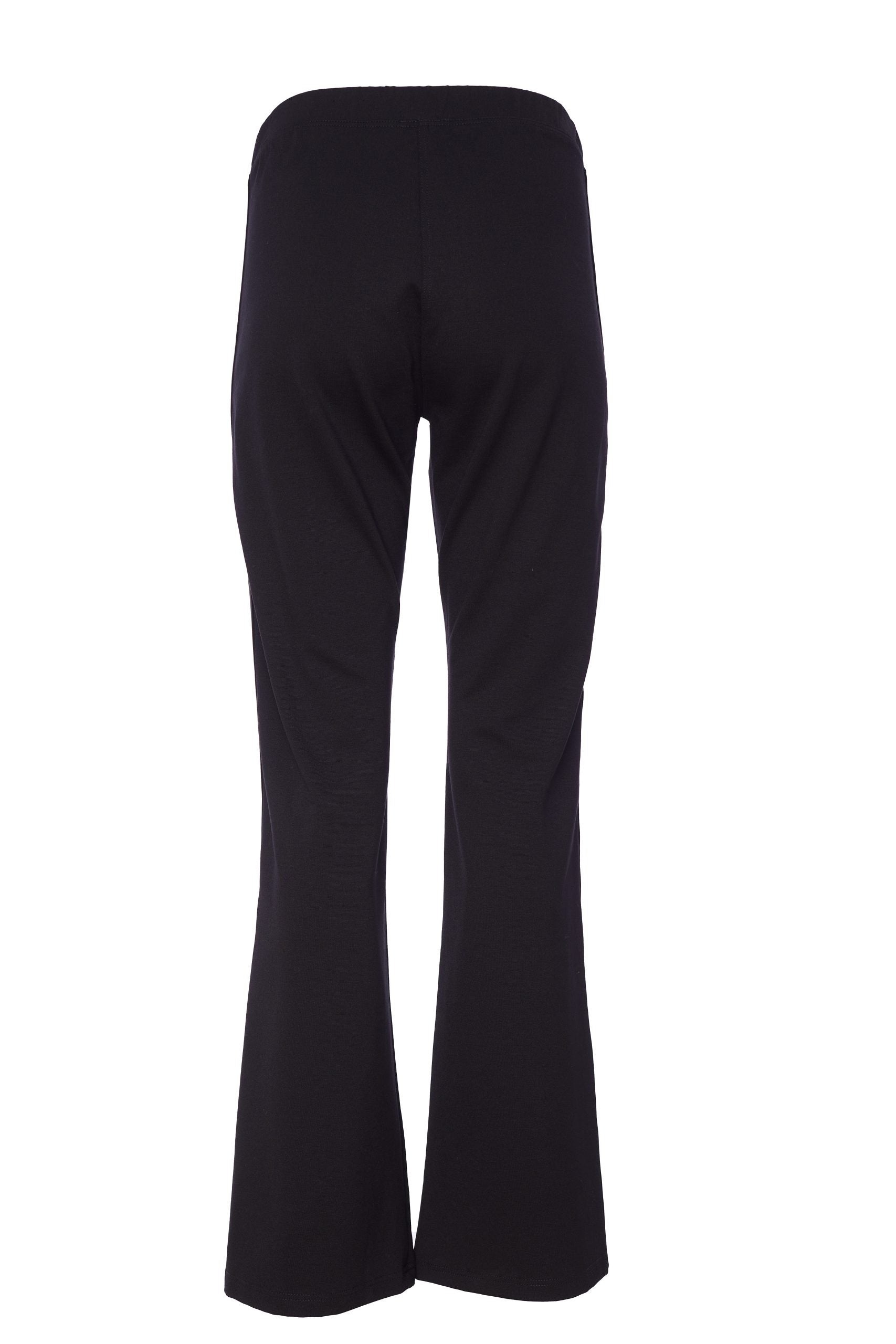 Flare Trouser with Trim in Black/White